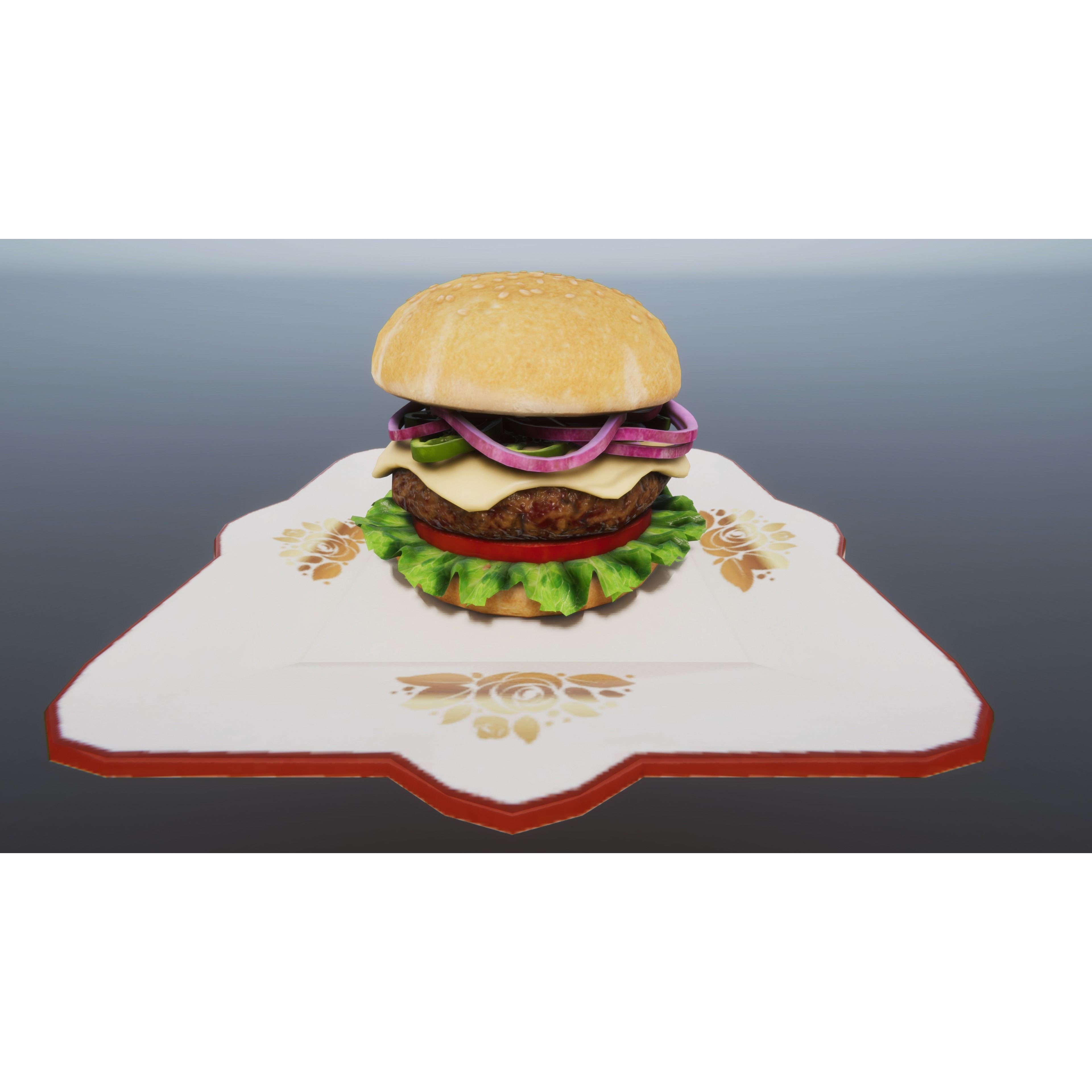Fast Food Bundle - Low-Poly Game-Ready 3D Model - View 4