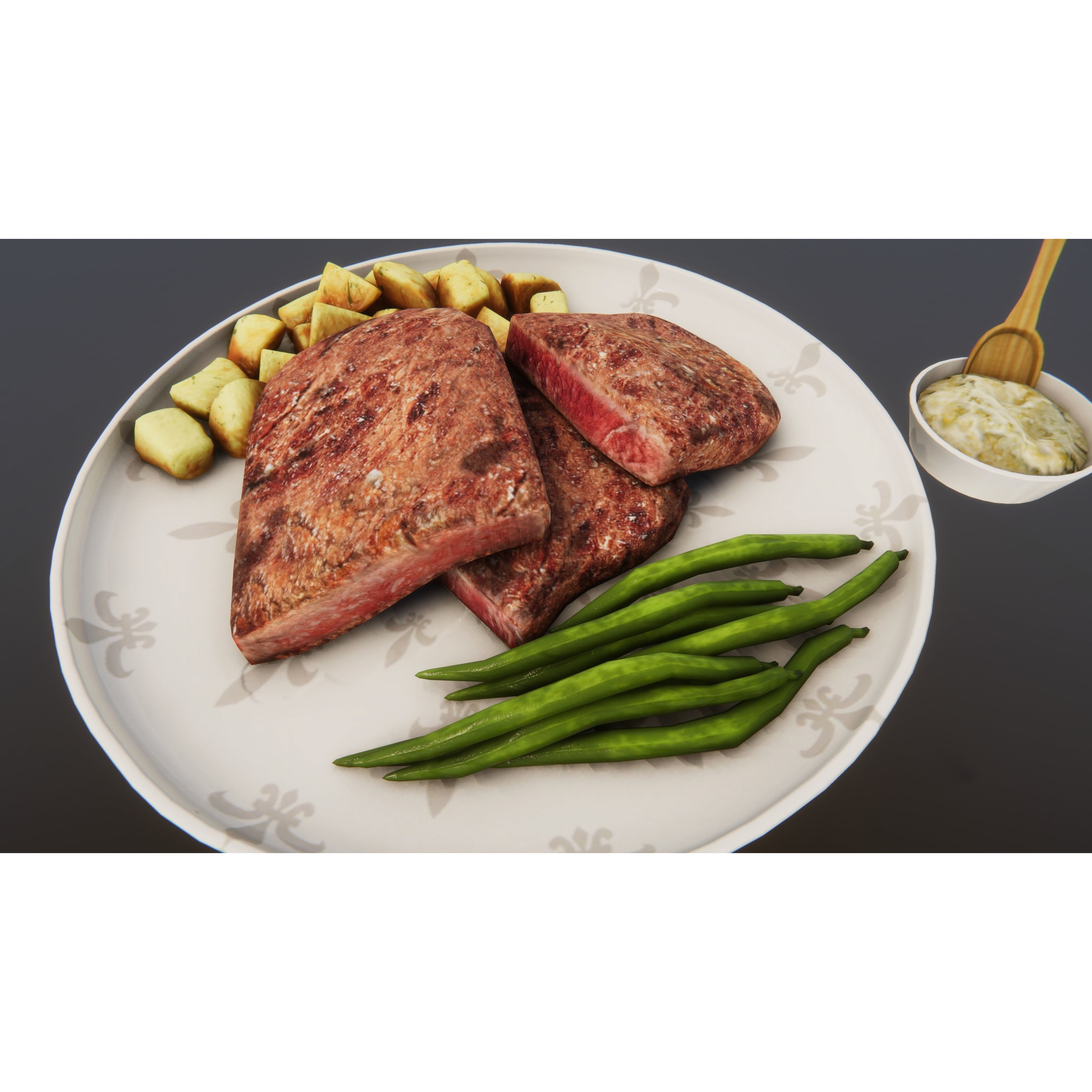 Fast Food Bundle - Low-Poly Game-Ready 3D Model - View 46