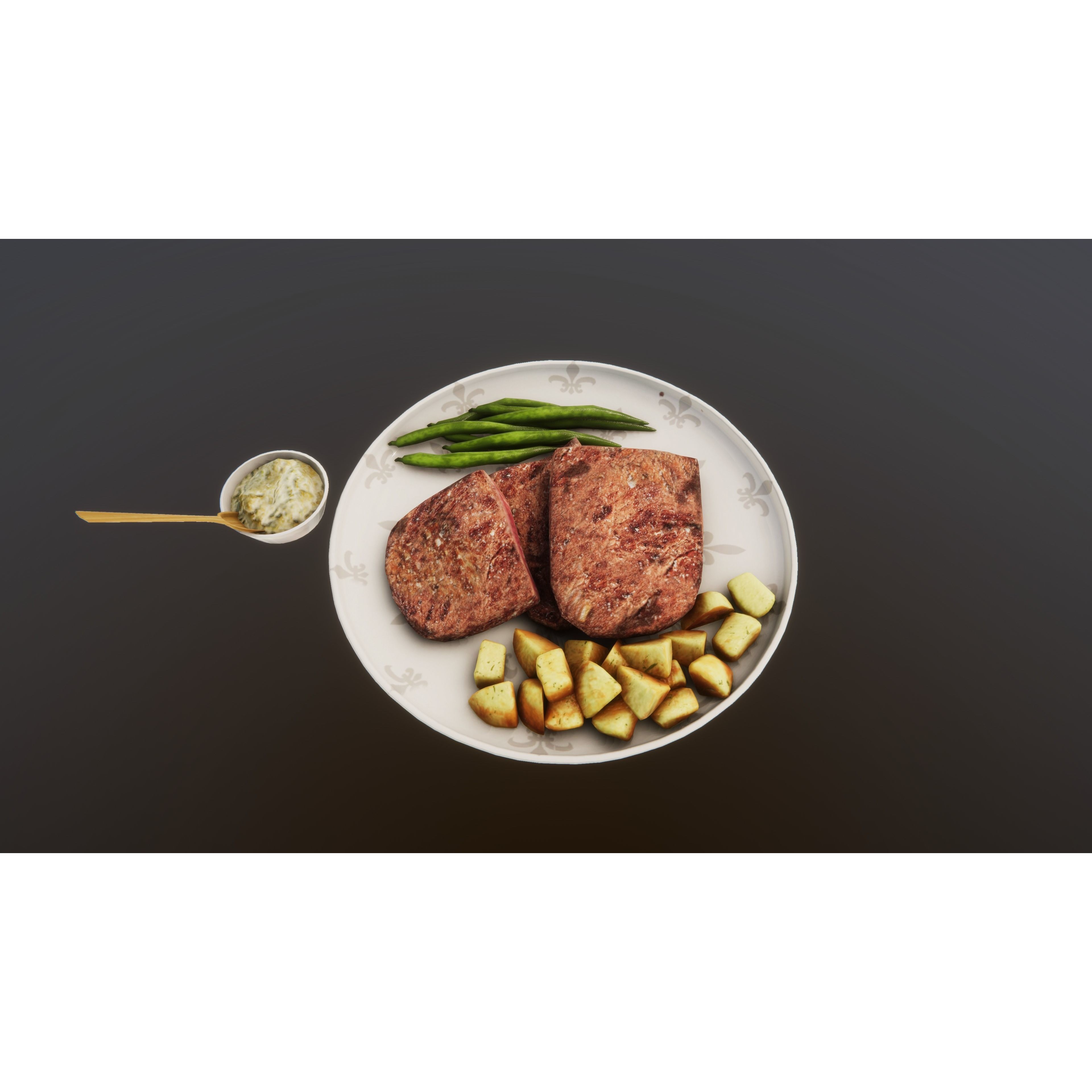 Fast Food Bundle - Low-Poly Game-Ready 3D Model - View 48