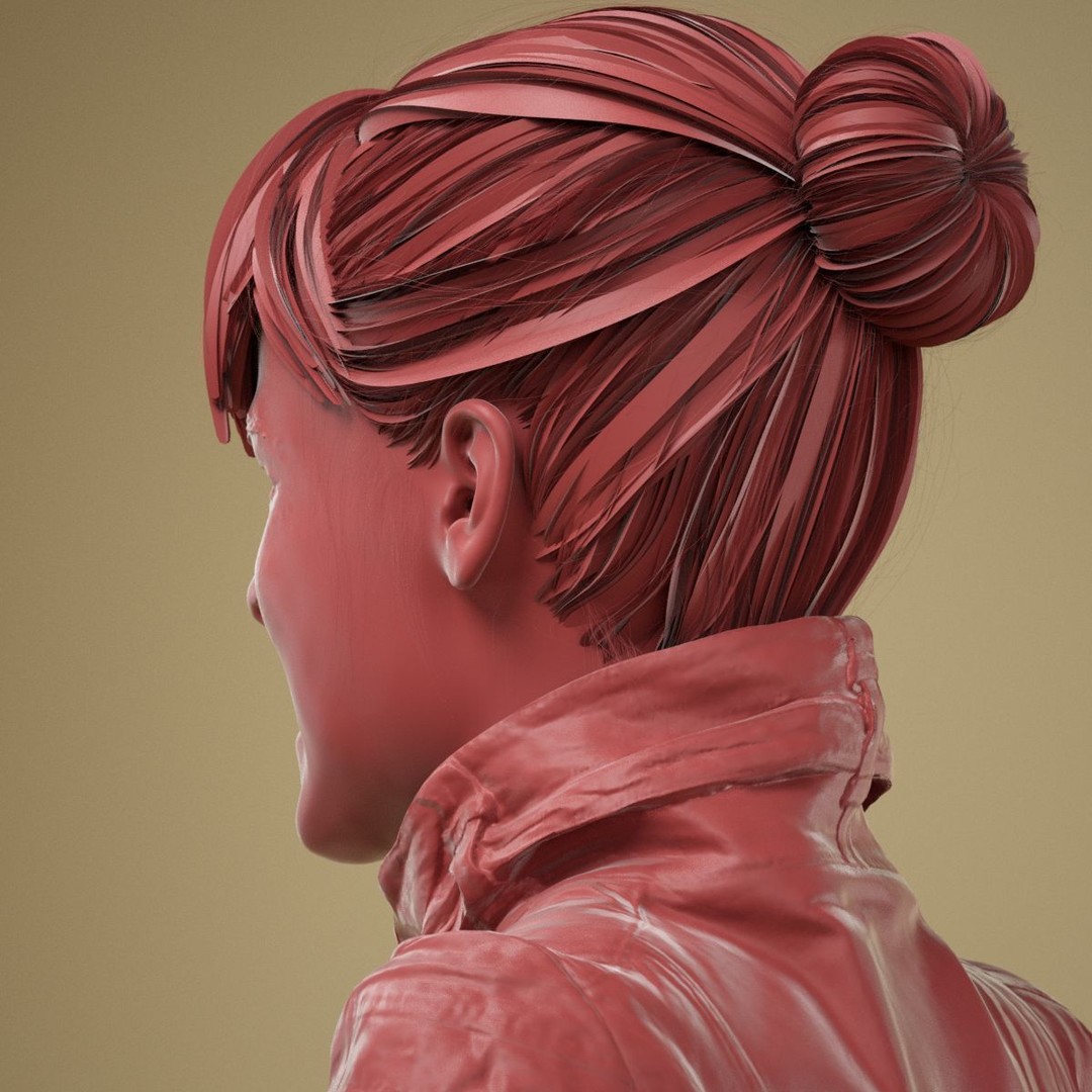Facial Expression 3D Model – High Poly Character with PBR Textures, FBX - View 11