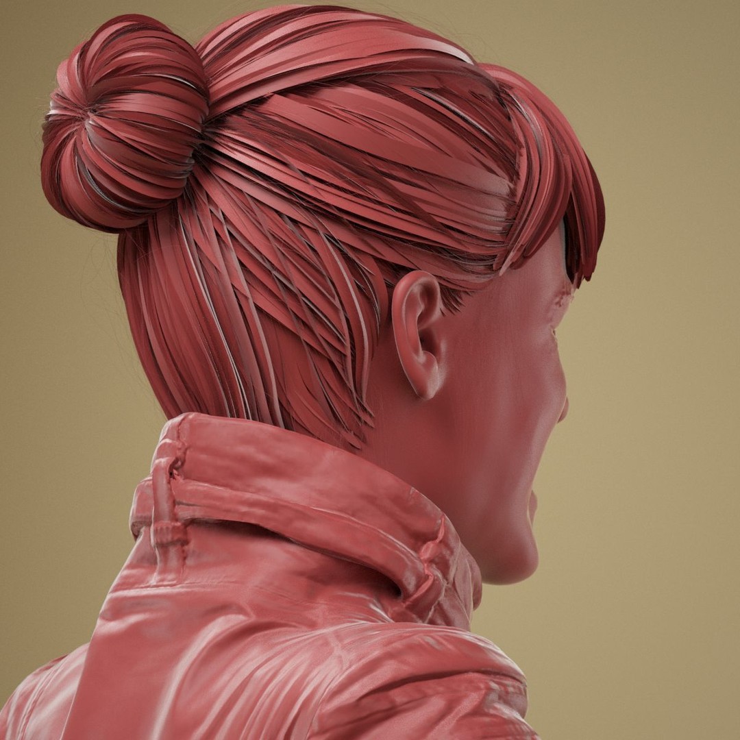 Facial Expression 3D Model – High Poly Character with PBR Textures, FBX - View 7