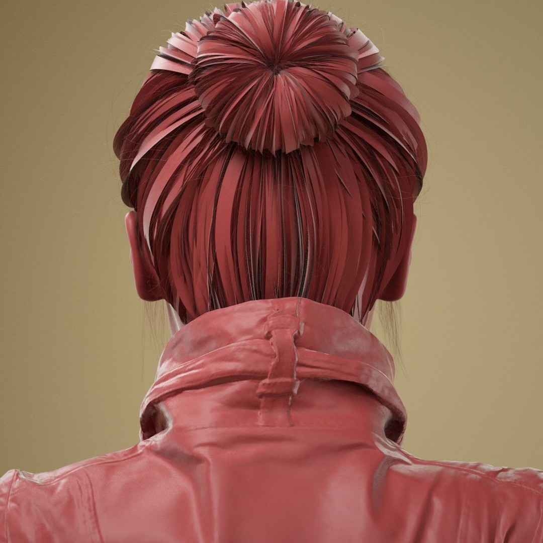 Facial Expression 3D Model – High Poly Character with PBR Textures, FBX - View 9