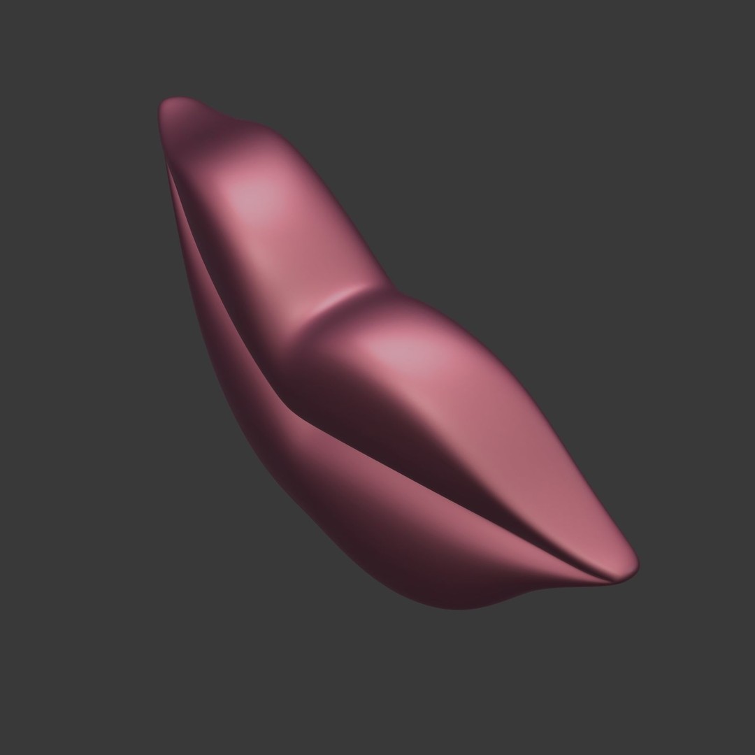 Cartoon Lips 3D Model – Low Poly Character Asset, FBX - View 11