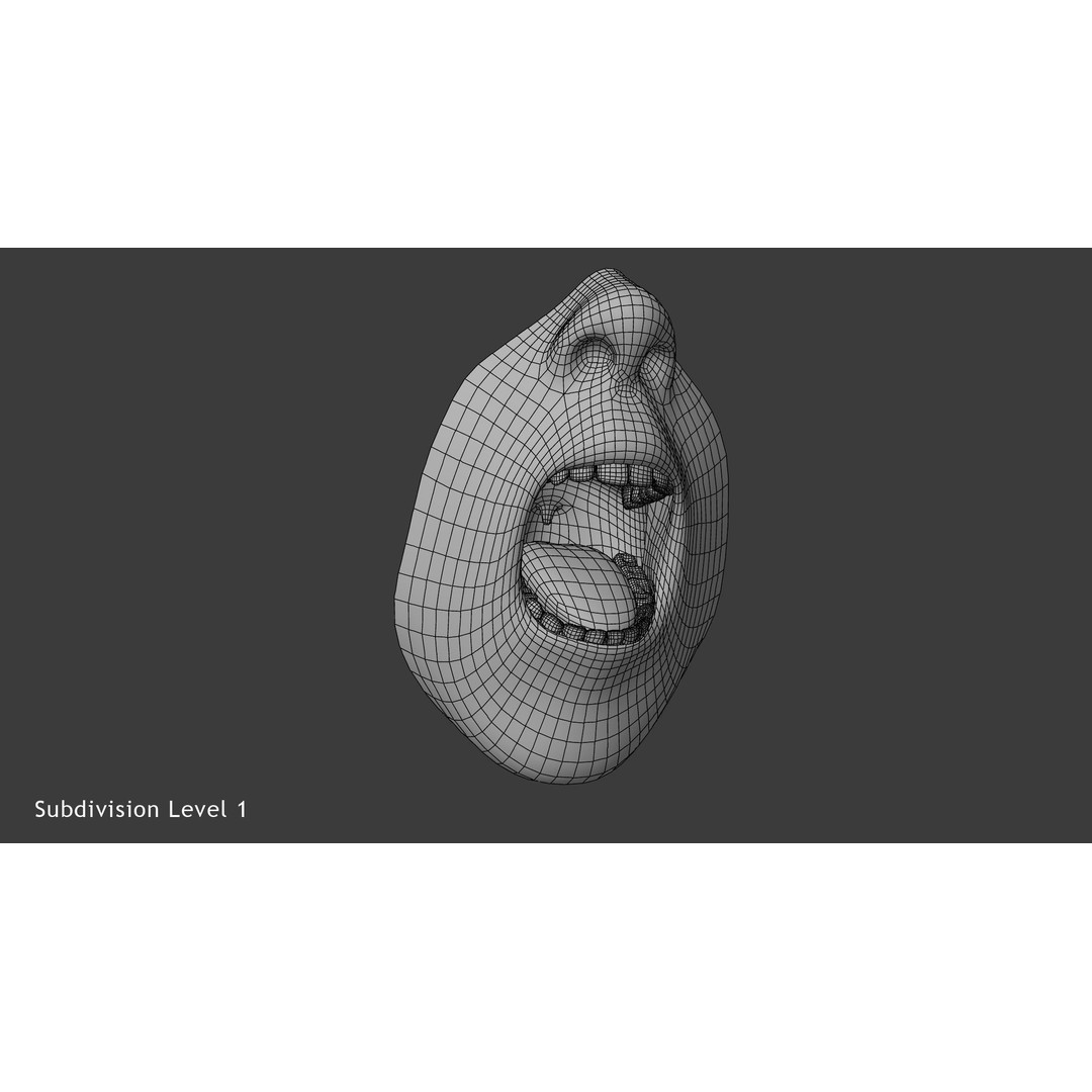 Rigged Male Mouth 3D Model – Realistic Character Animation Asset, FBX - View 16