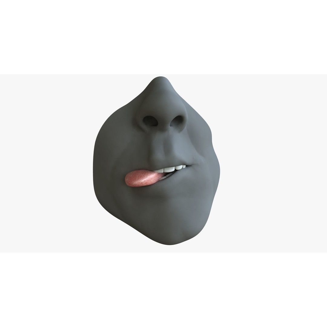 Rigged Male Mouth 3D Model – Realistic Character Animation Asset, FBX - View 7