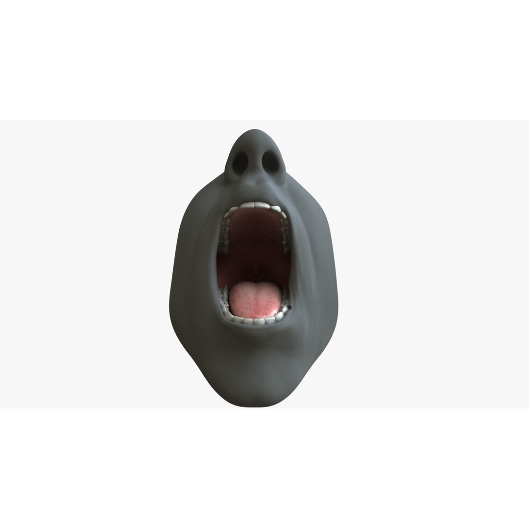 Rigged Male Mouth 3D Model – Realistic Character Animation Asset, FBX - View 9