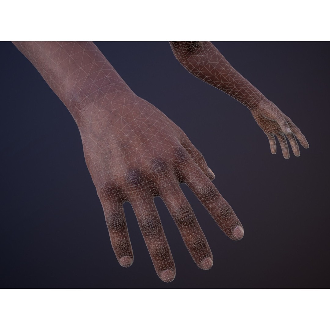 Realistic First Person Arms 3D Model – Low Poly Game Asset, FBX, PBR - View 11