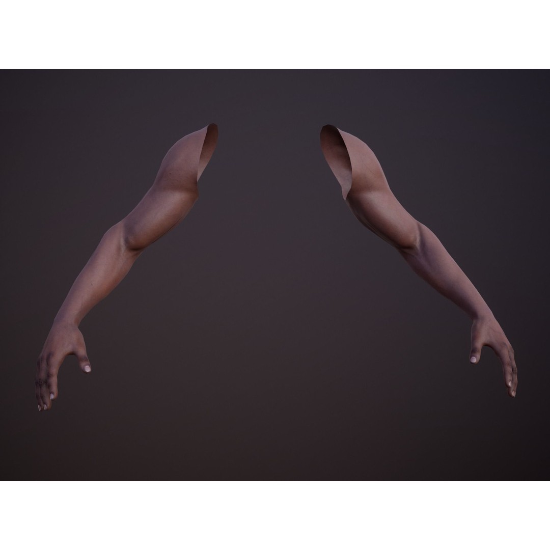 Realistic First Person Arms 3D Model – Low Poly Game Asset, FBX, PBR - View 5