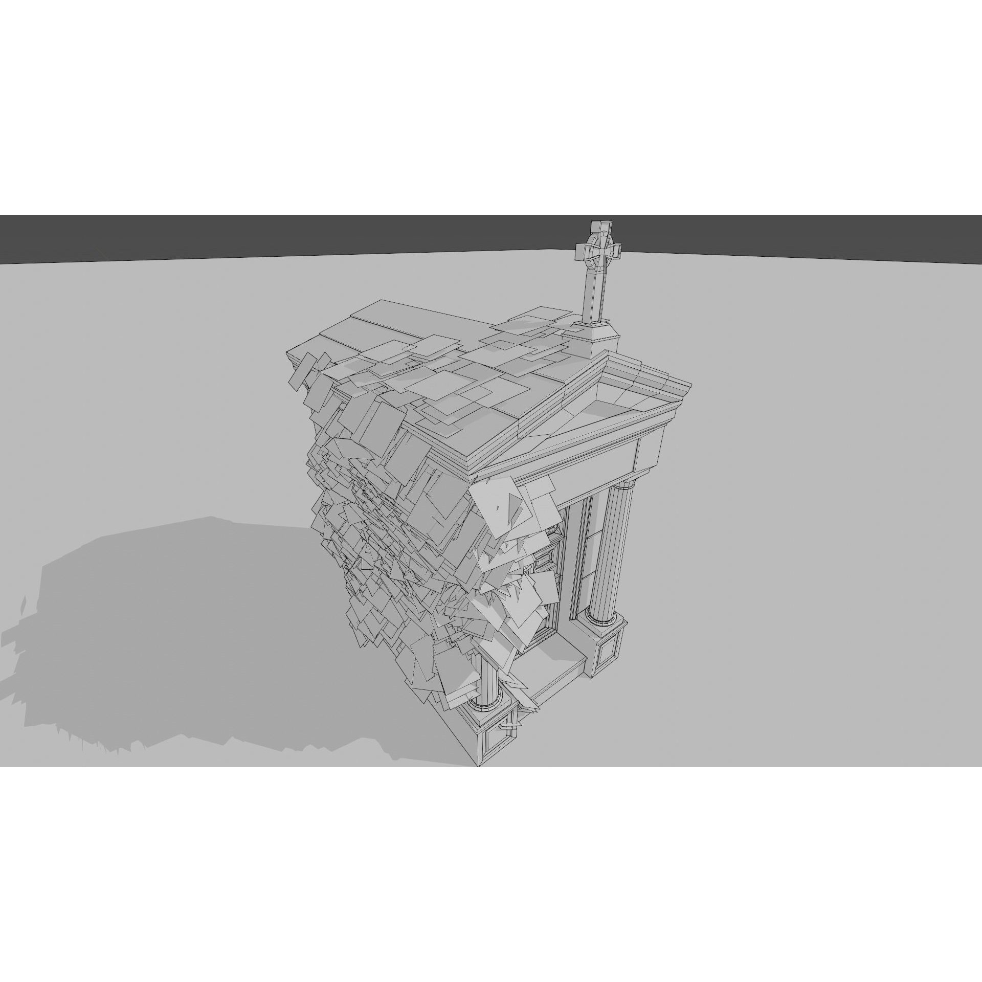 Cemetery Pack - Low-Poly Game-Ready 3D Model - View 22