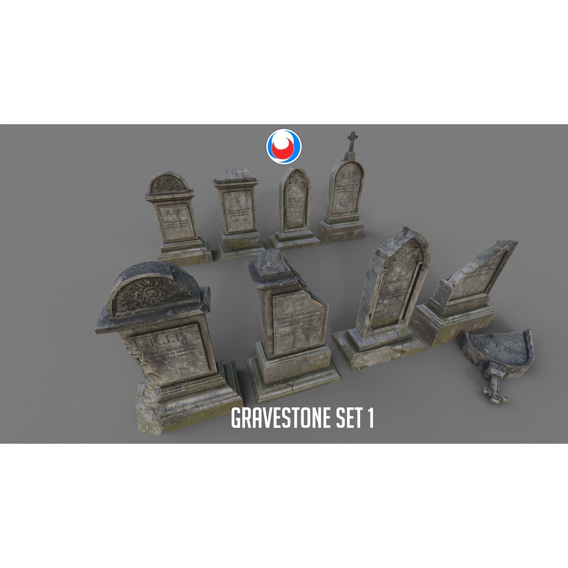 Cemetery Pack - Low-Poly Game-Ready 3D Model - View 43