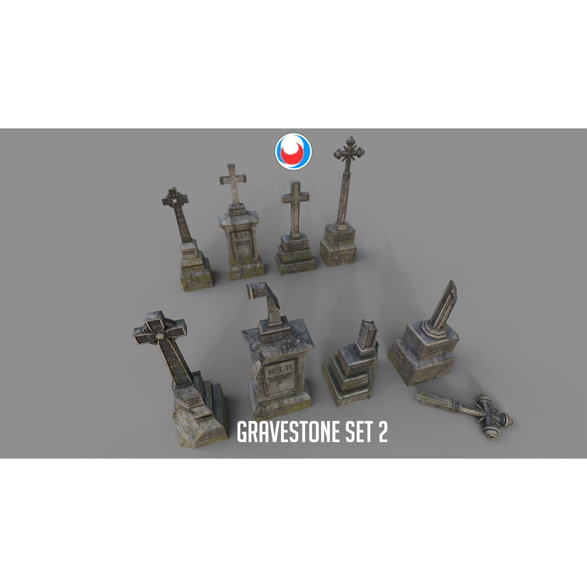 Cemetery Pack - Low-Poly Game-Ready 3D Model - View 46