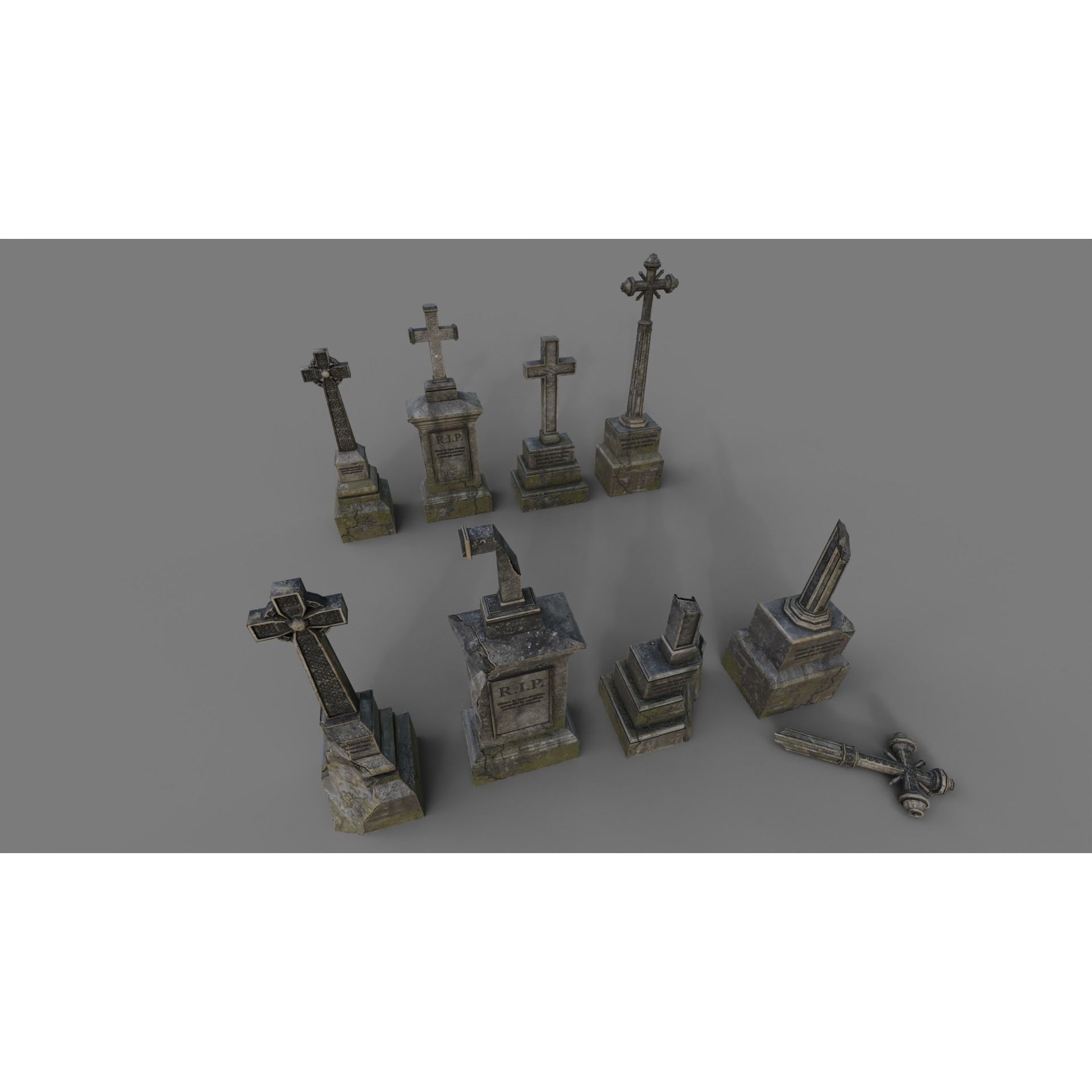 Cemetery Pack - Low-Poly Game-Ready 3D Model - View 47