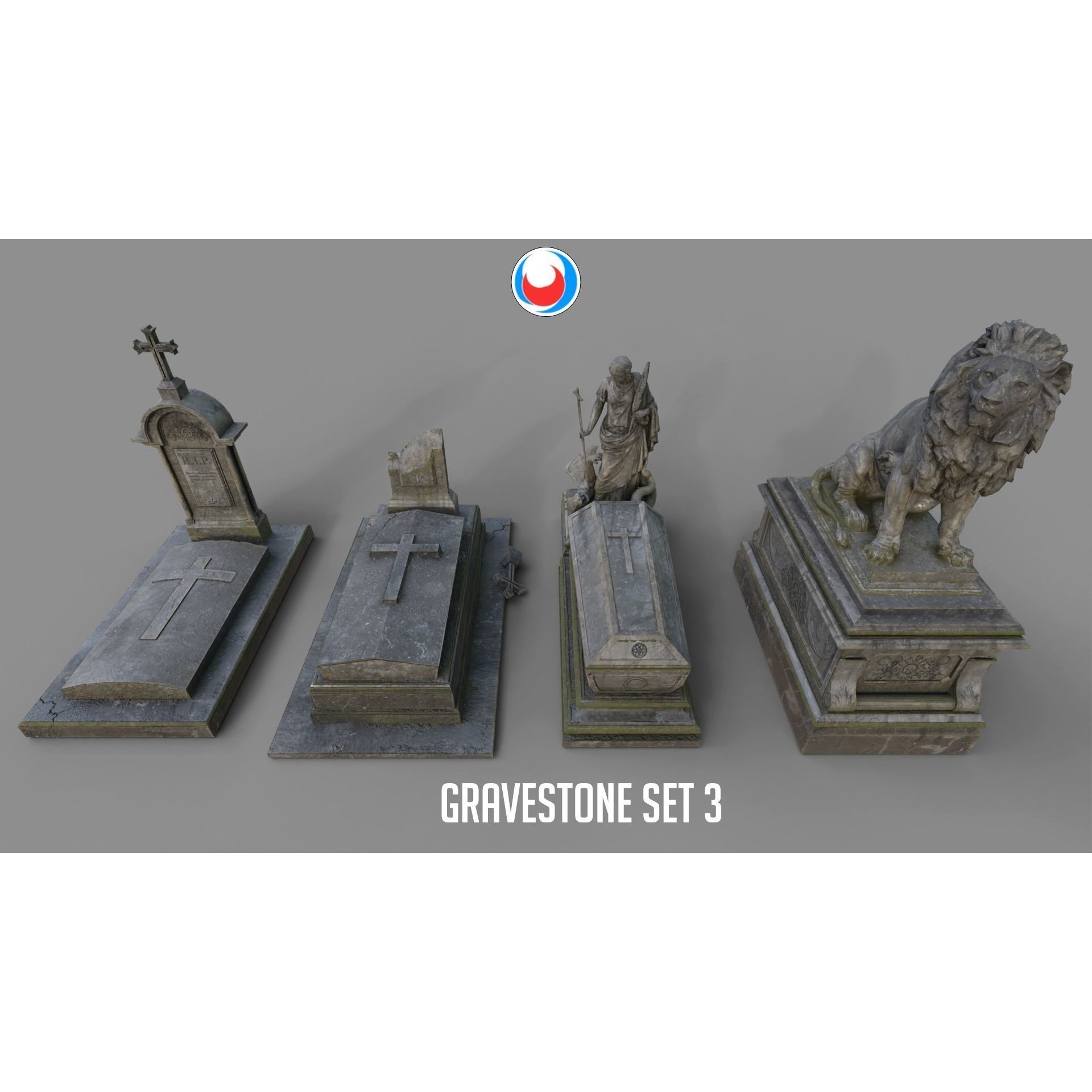 Cemetery Pack - Low-Poly Game-Ready 3D Model - View 49