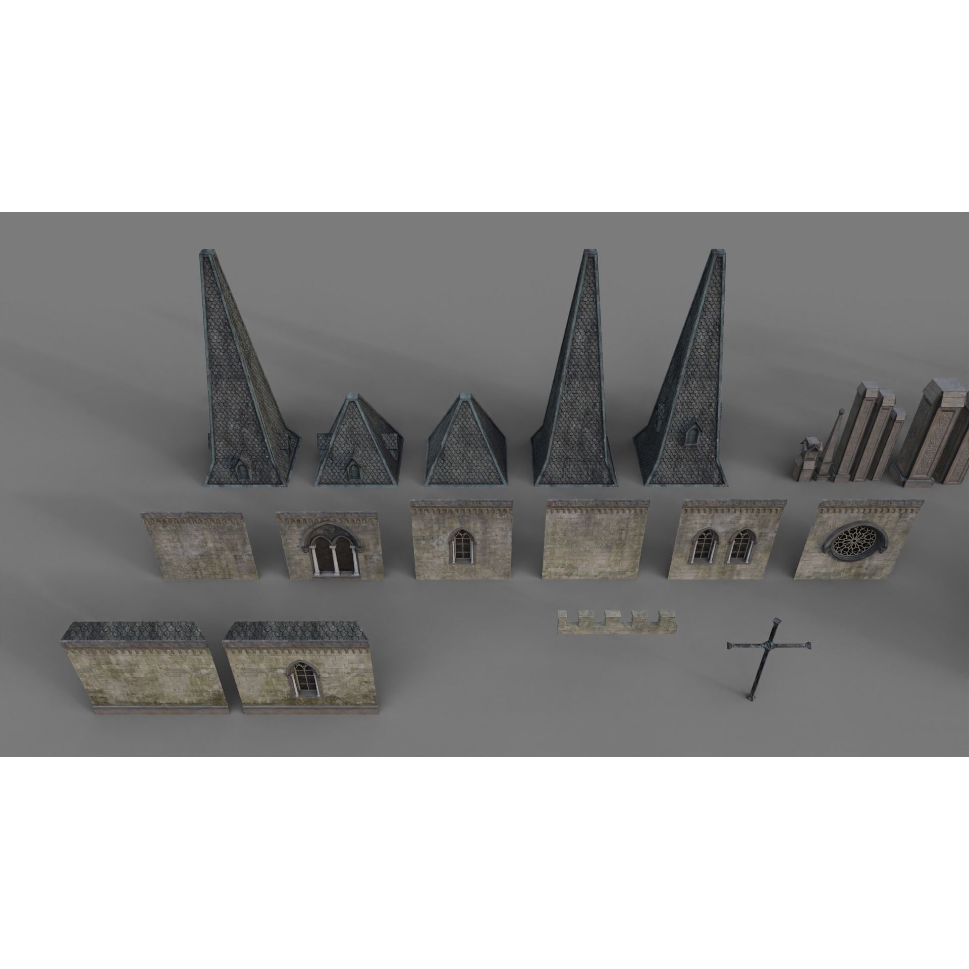 Cemetery Pack - Low-Poly Game-Ready 3D Model - View 76