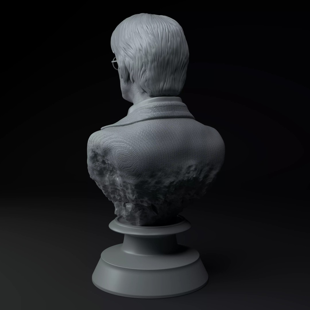 John Lennon 3D Model – Premium Bust Sculpture for Printing - View 6