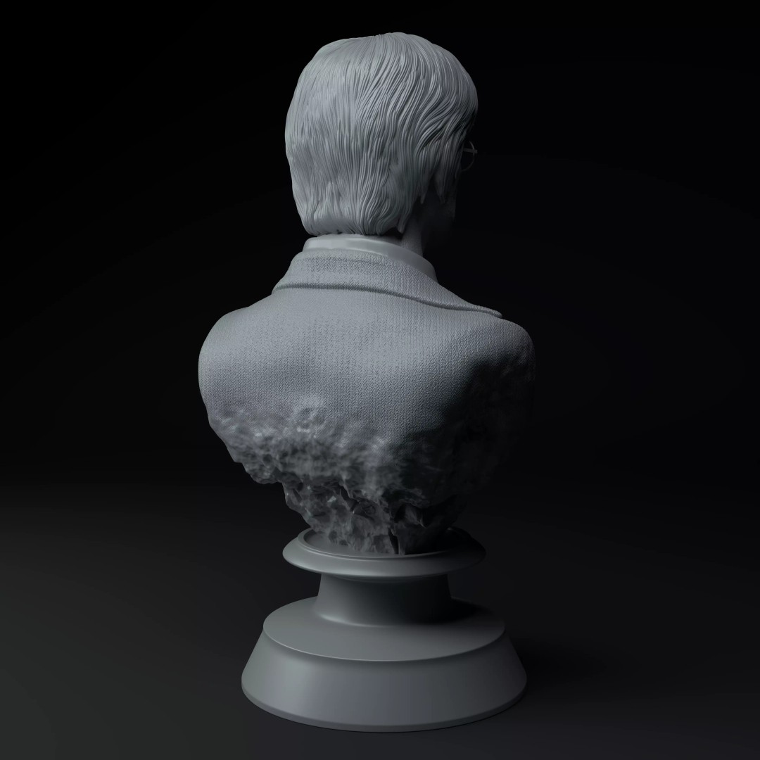 John Lennon 3D Model – Premium Bust Sculpture for Printing - View 8
