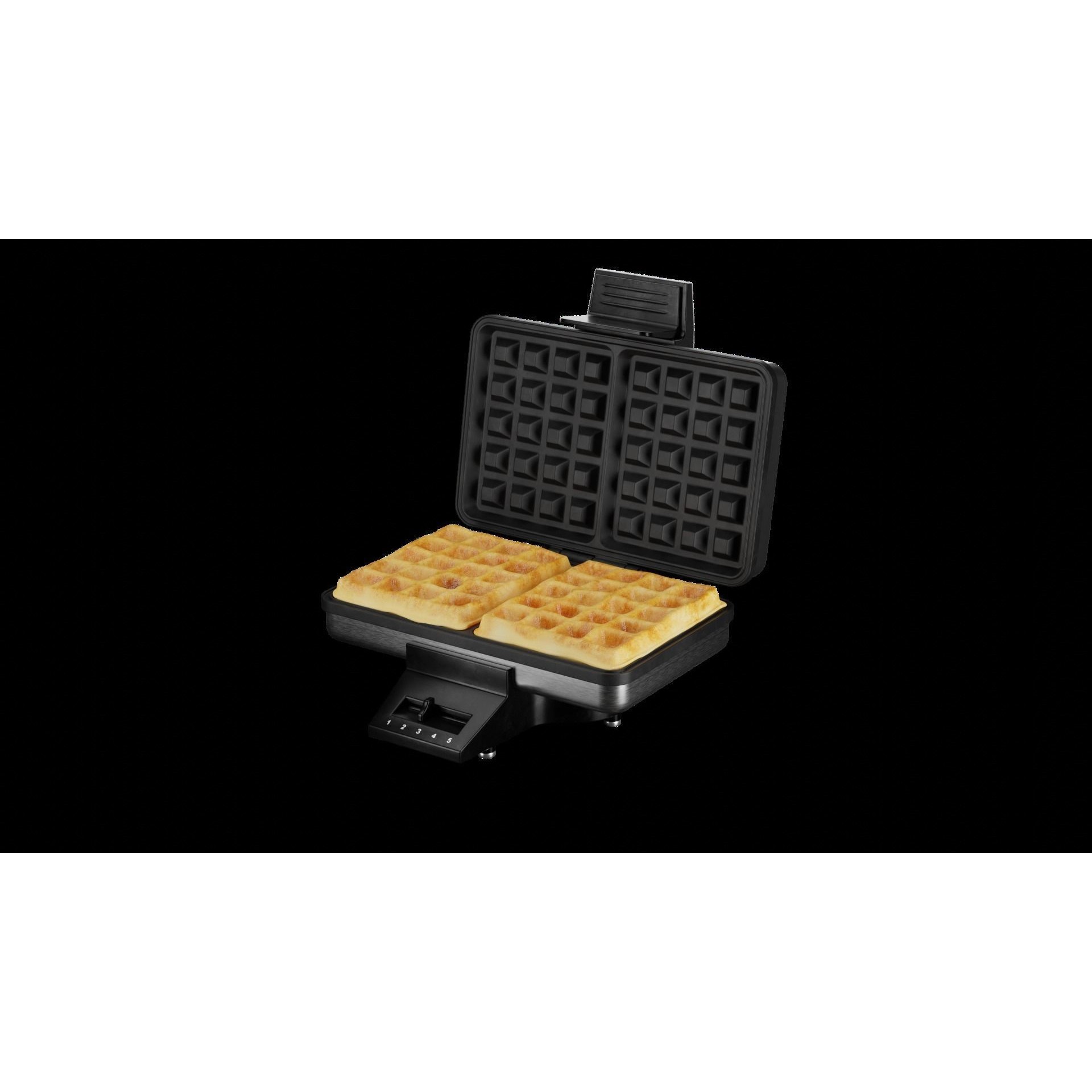 Stylish Waffle Iron - Photorealistic 3D Model - View 4