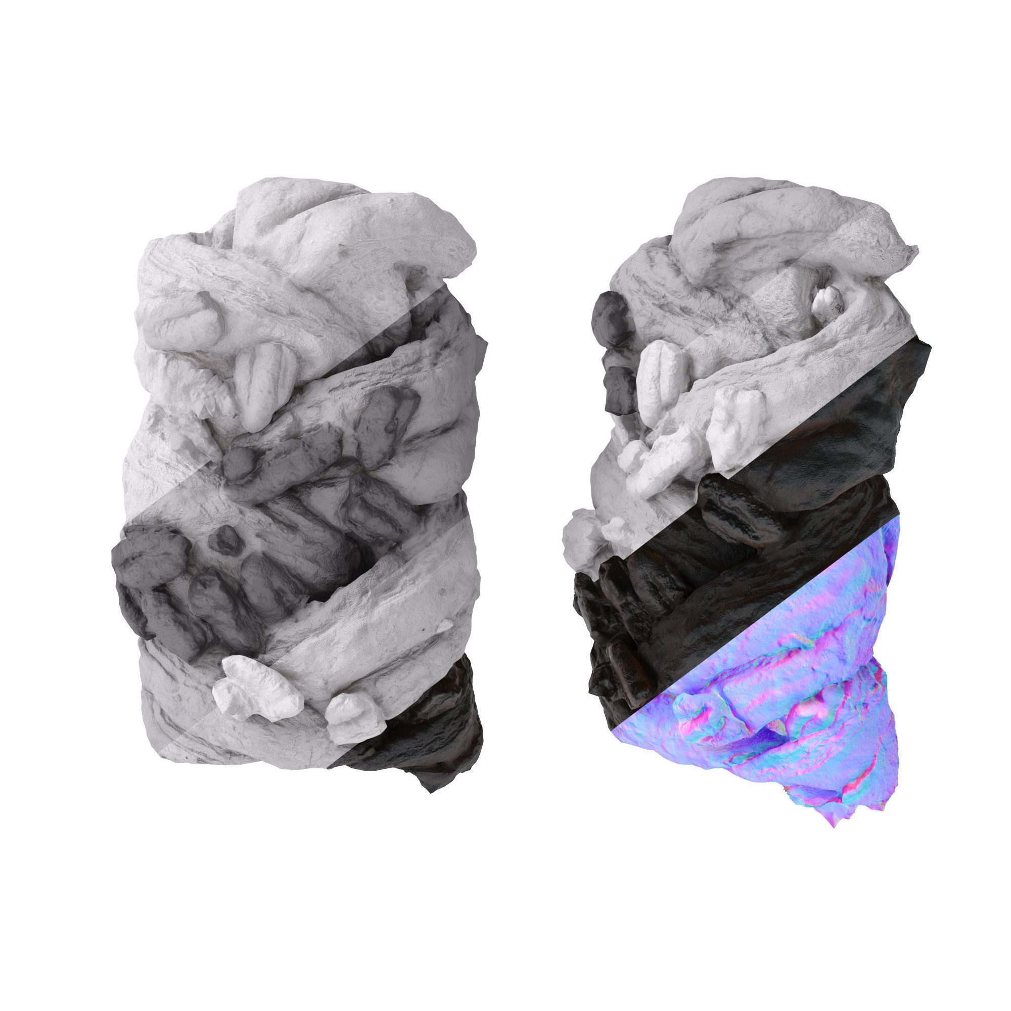 Maple Pecan Plait - Low-Poly Game-Ready 3D Model