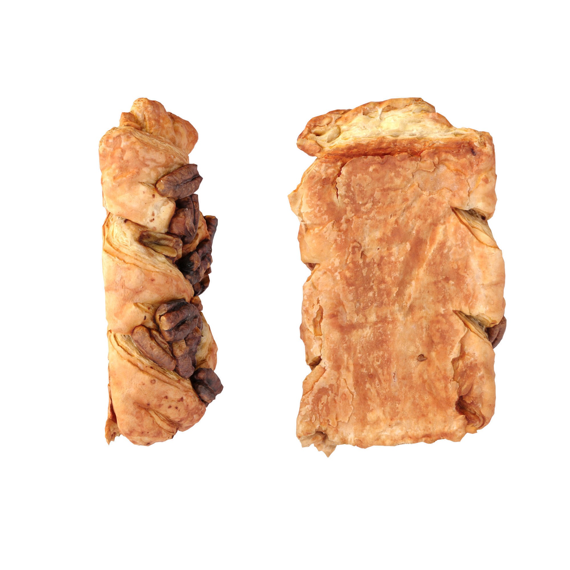 Maple Pecan Plait - Low-Poly Game-Ready 3D Model - View 10