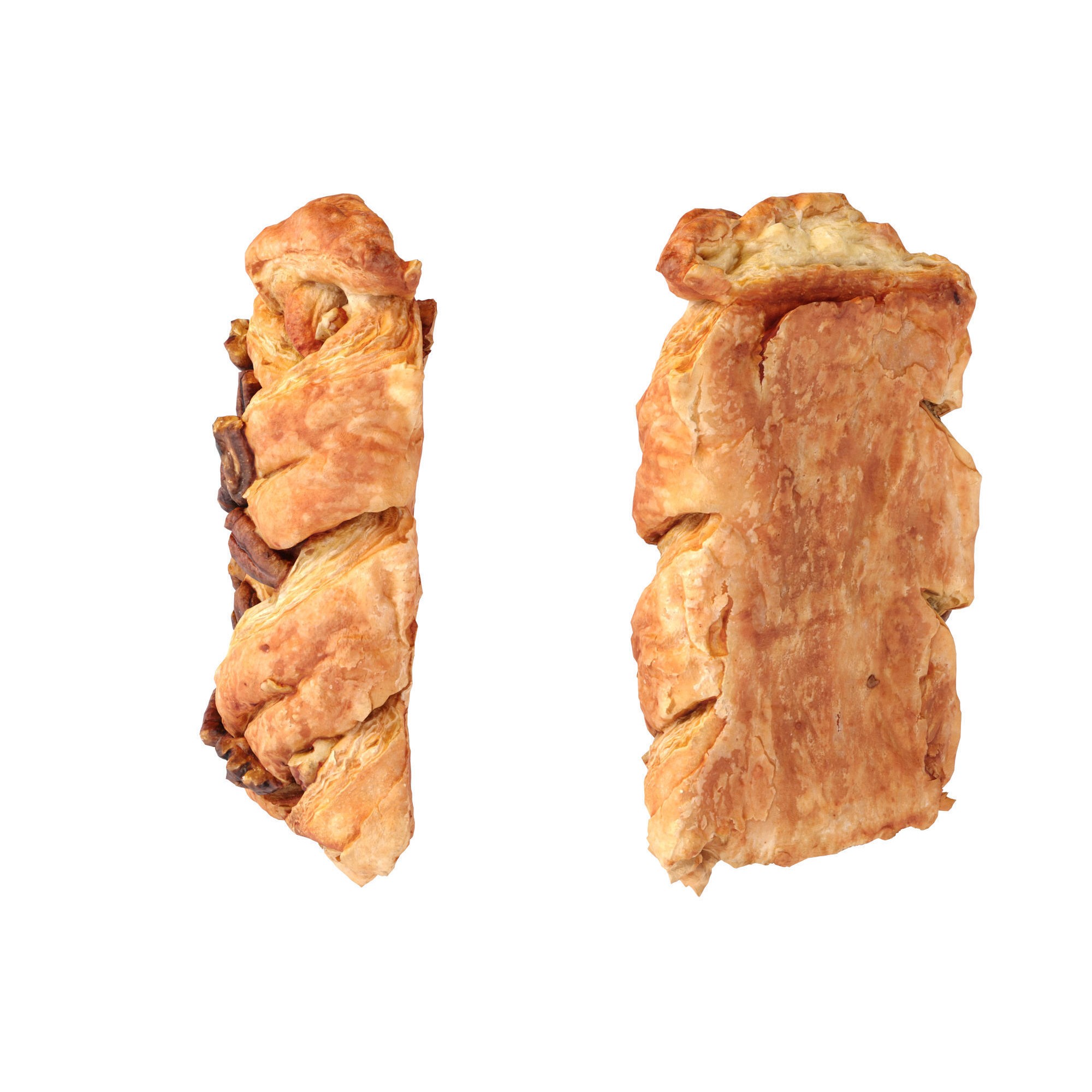 Maple Pecan Plait - Low-Poly Game-Ready 3D Model - View 11