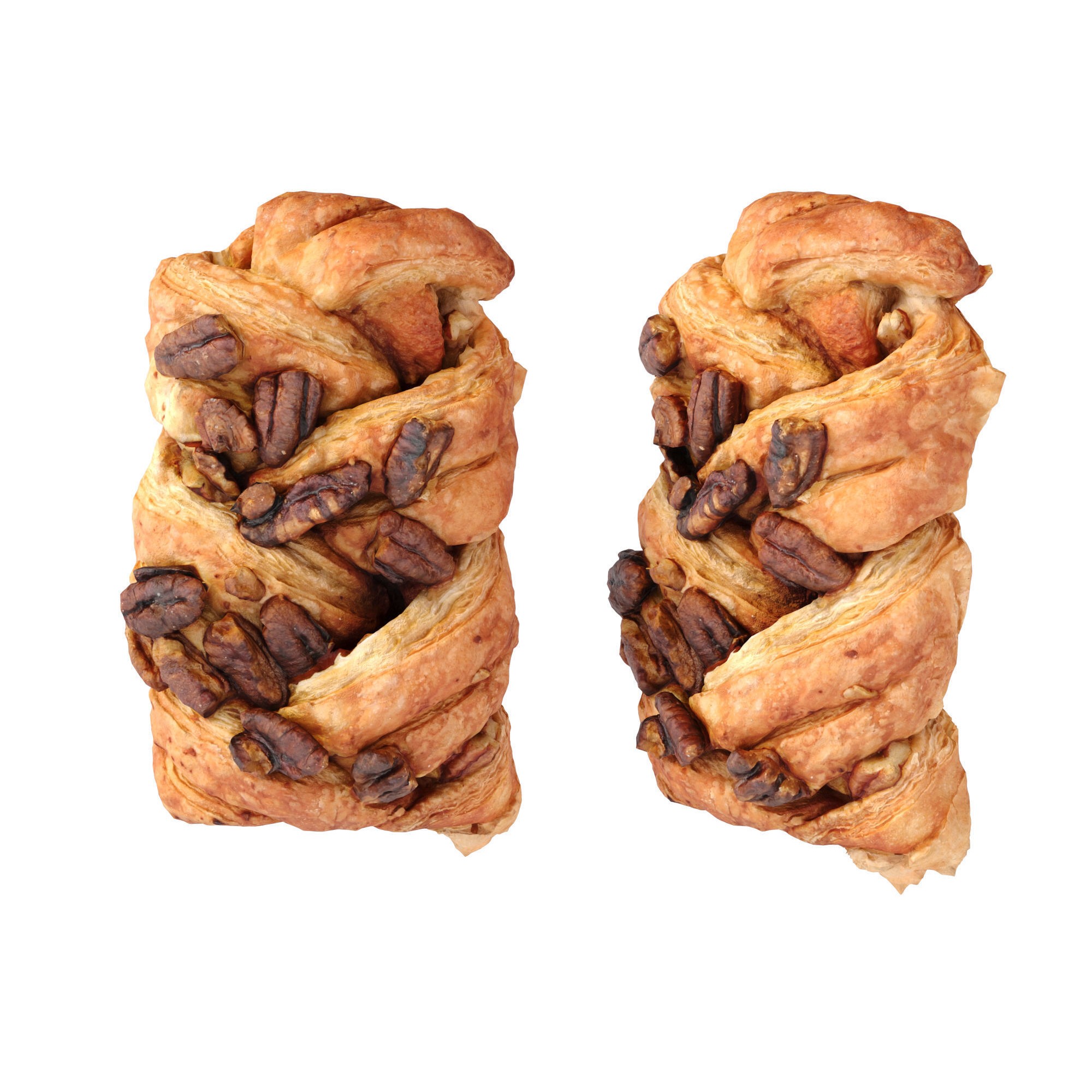 Maple Pecan Plait - Low-Poly Game-Ready 3D Model - View 13