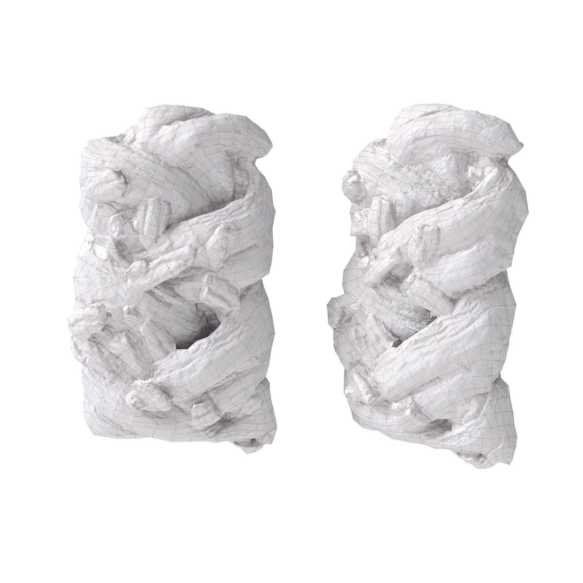 Maple Pecan Plait - Low-Poly Game-Ready 3D Model - View 14