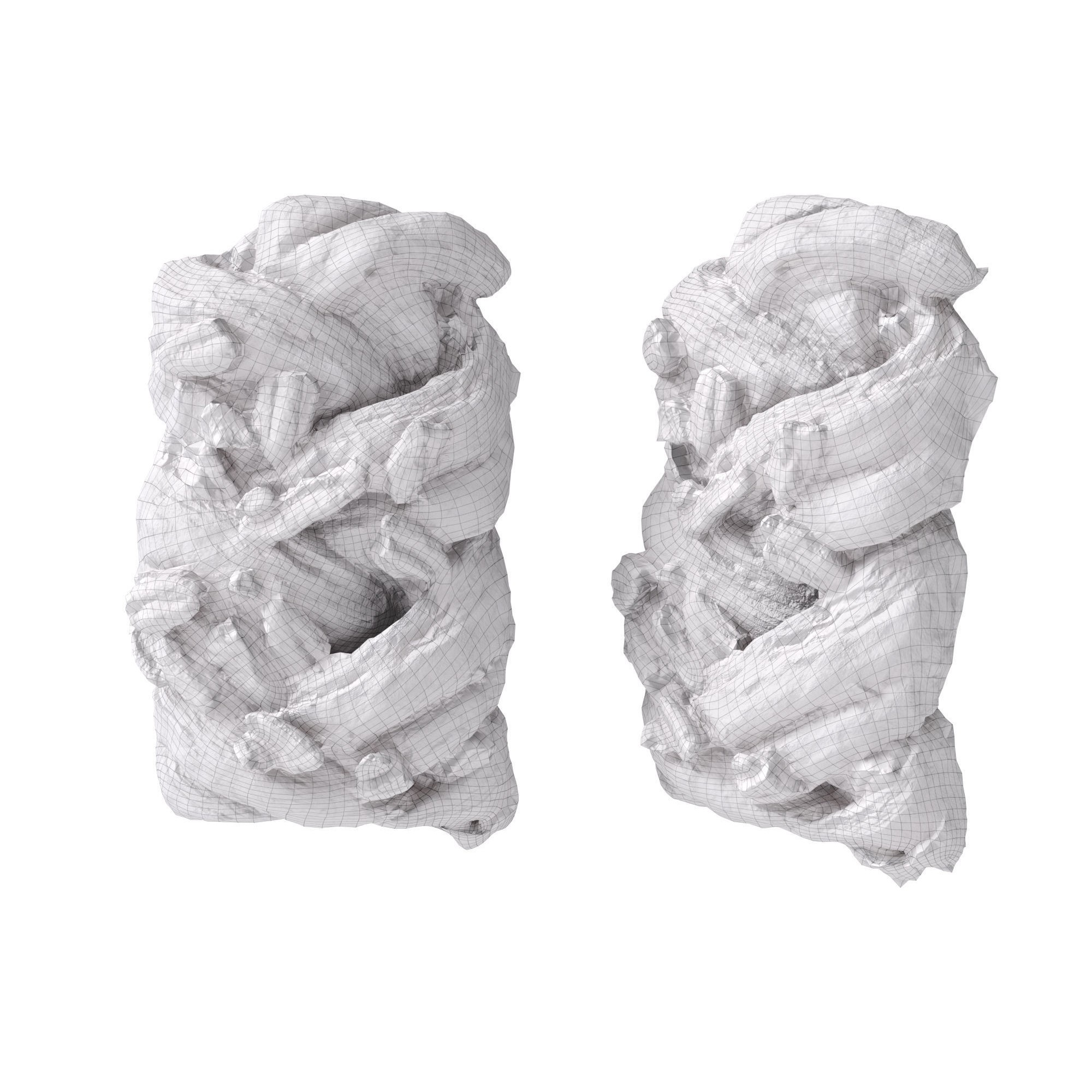 Maple Pecan Plait - Low-Poly Game-Ready 3D Model - View 15