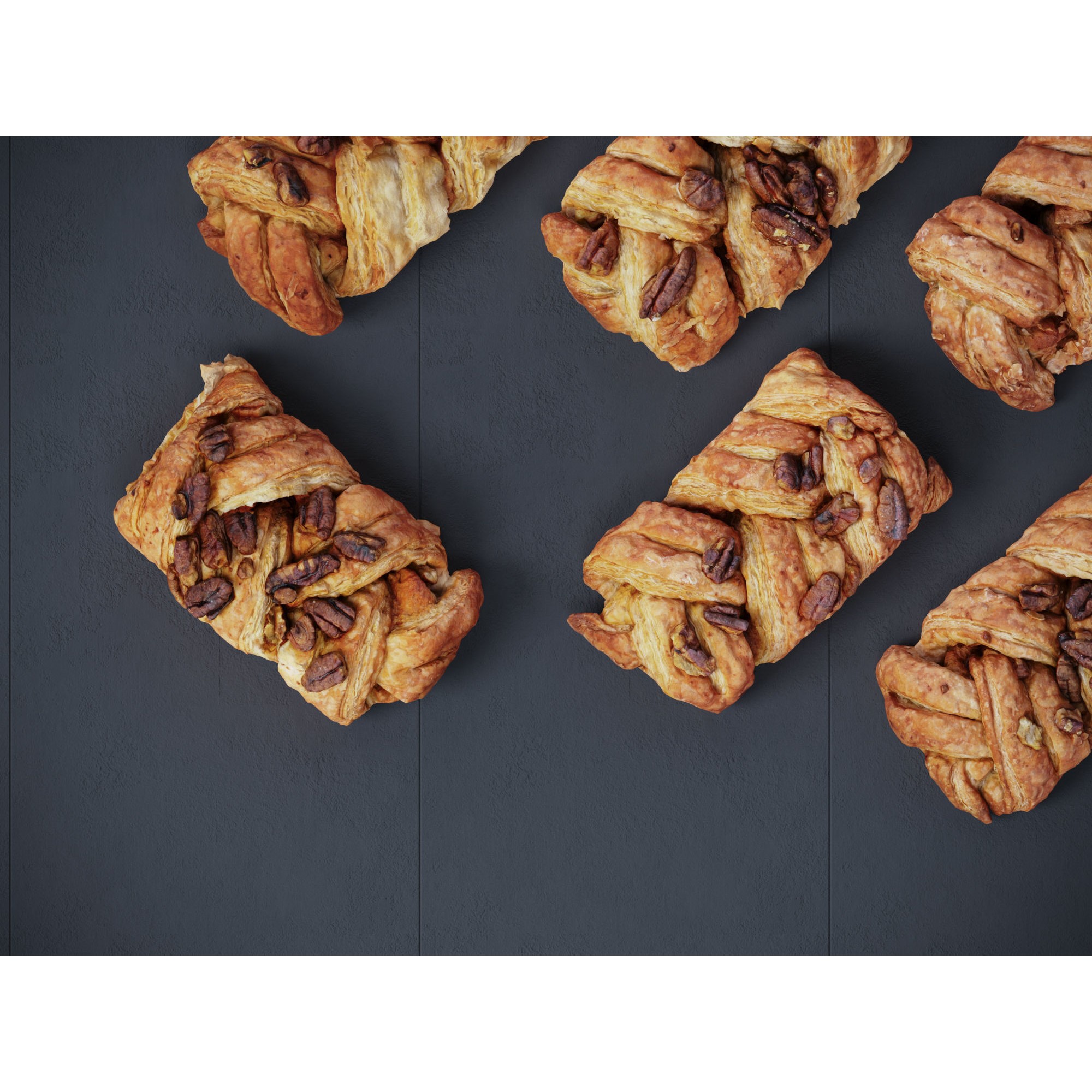 Maple Pecan Plait - Low-Poly Game-Ready 3D Model - View 6