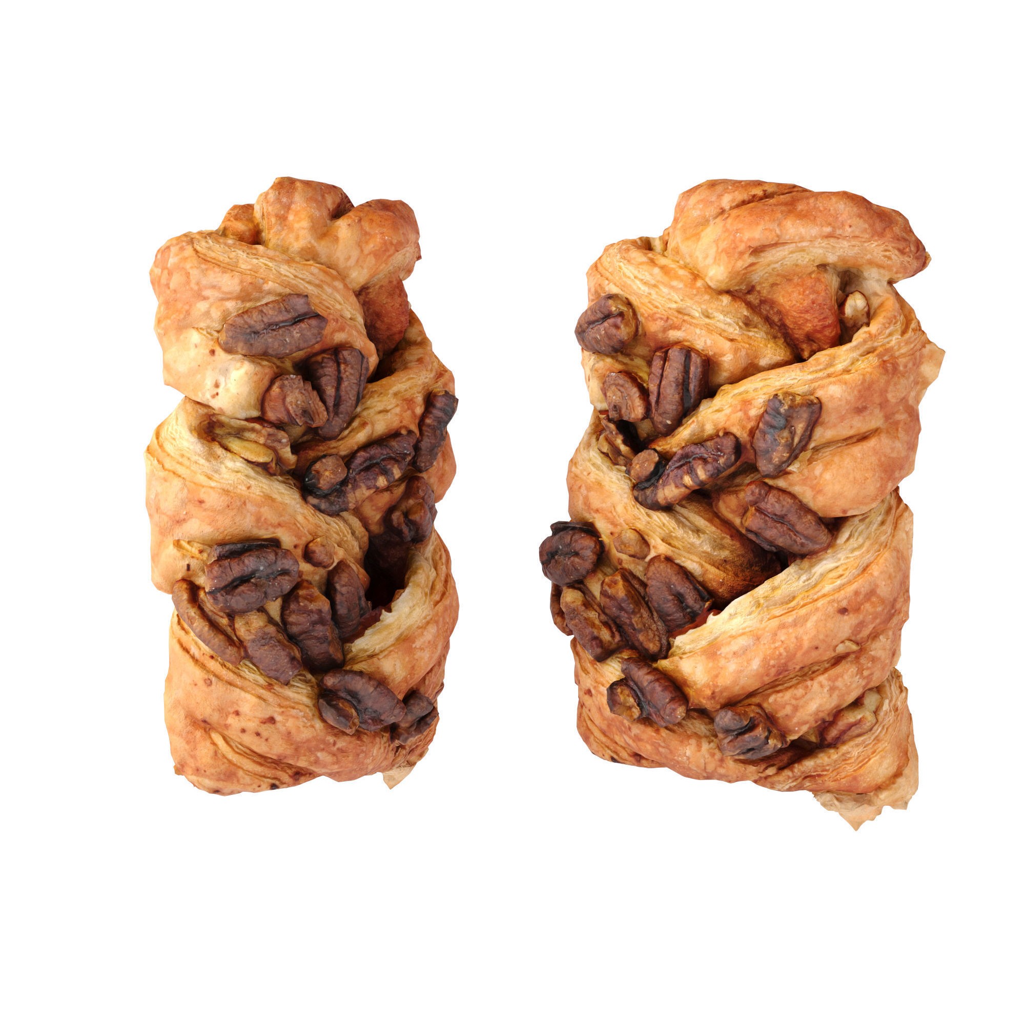 Maple Pecan Plait - Low-Poly Game-Ready 3D Model - View 7