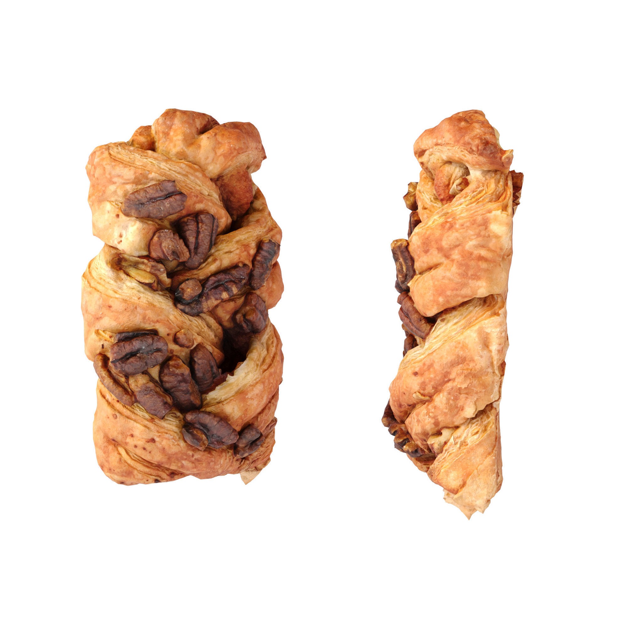 Maple Pecan Plait - Low-Poly Game-Ready 3D Model - View 8