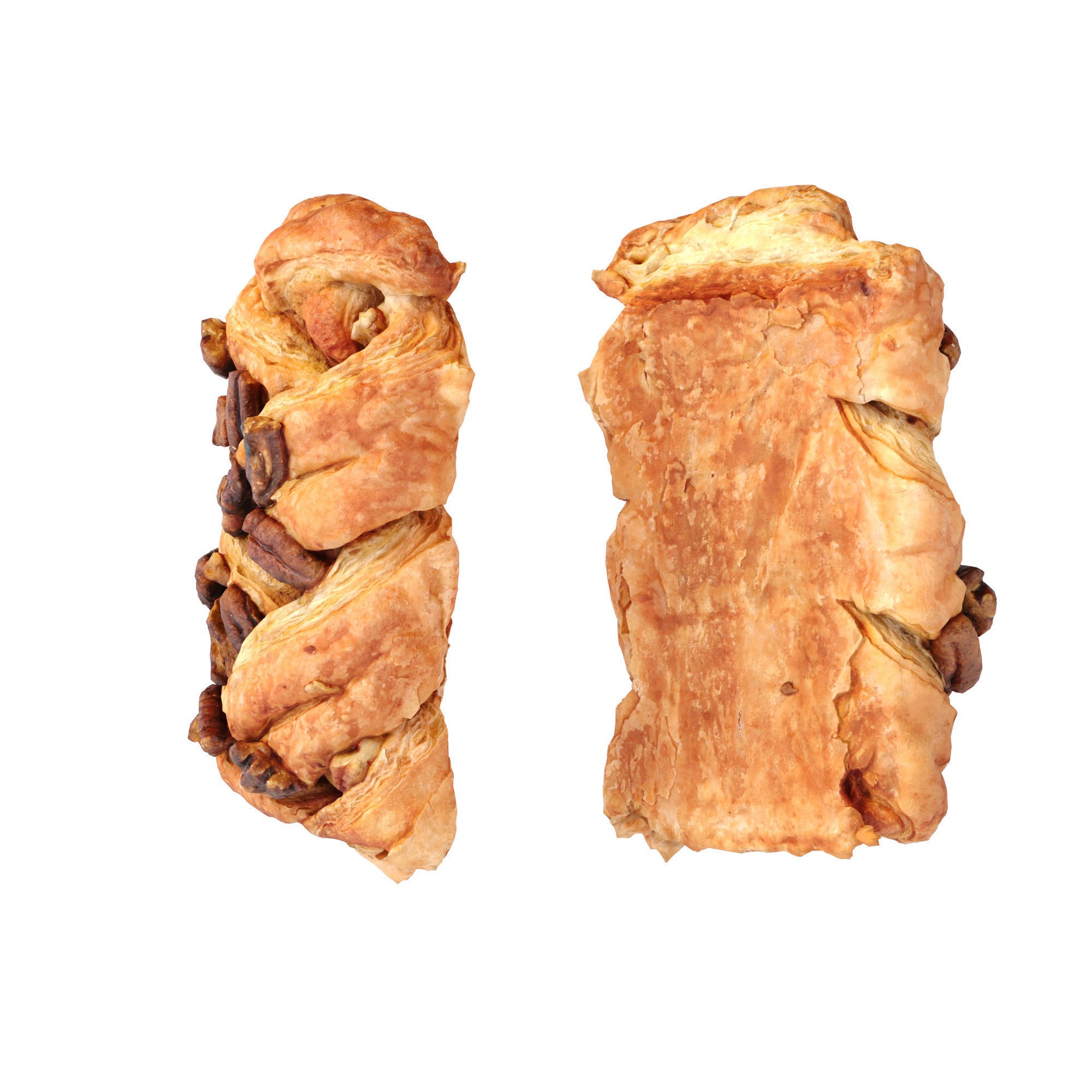 Maple Pecan Plait - Low-Poly Game-Ready 3D Model - View 9