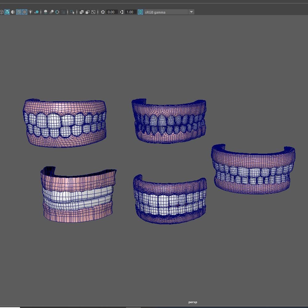 Human Mouth 3D Model – Cartoon Style with PBR Textures, FBX, OBJ - View 18