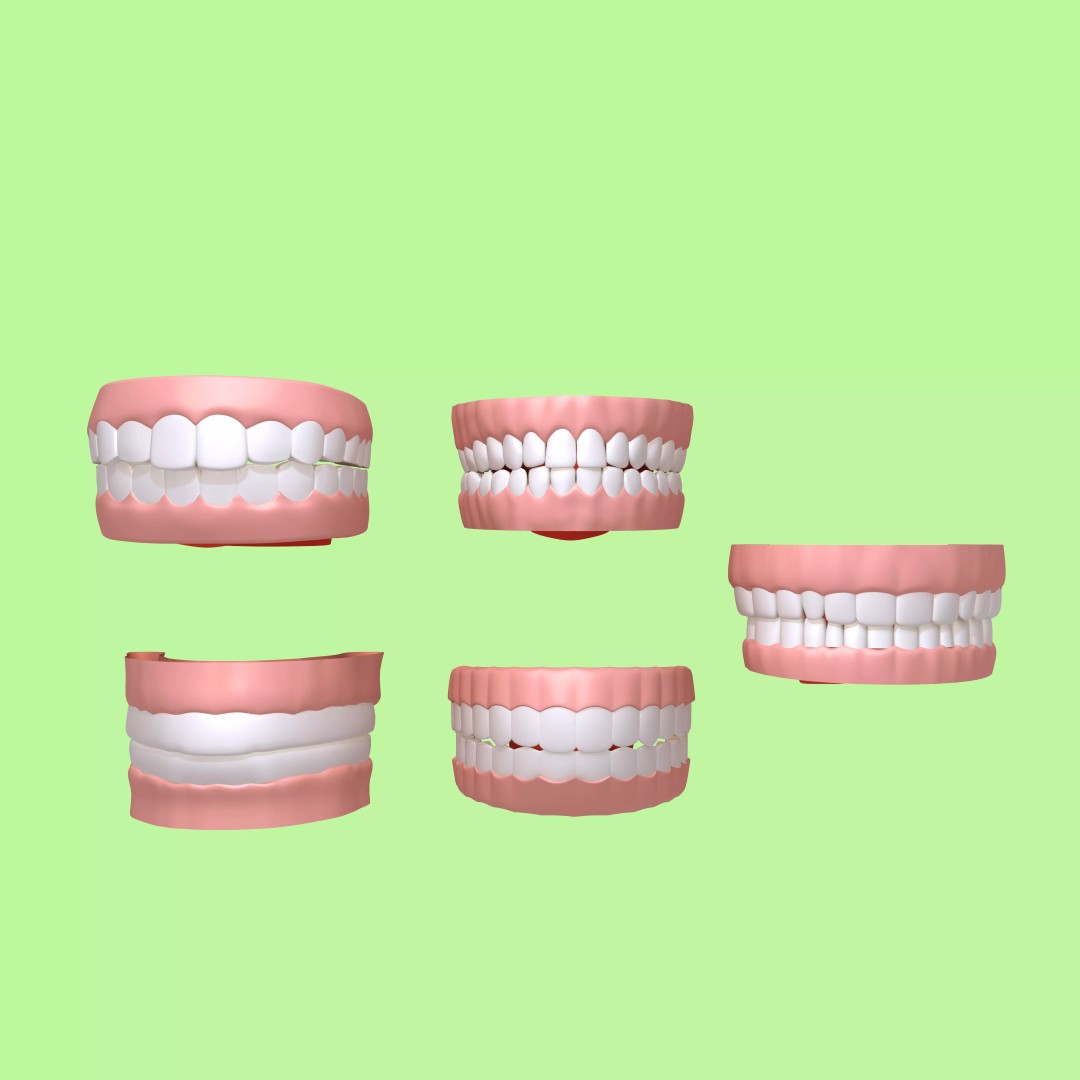 Human Mouth 3D Model – Cartoon Style with PBR Textures, FBX, OBJ - View 2