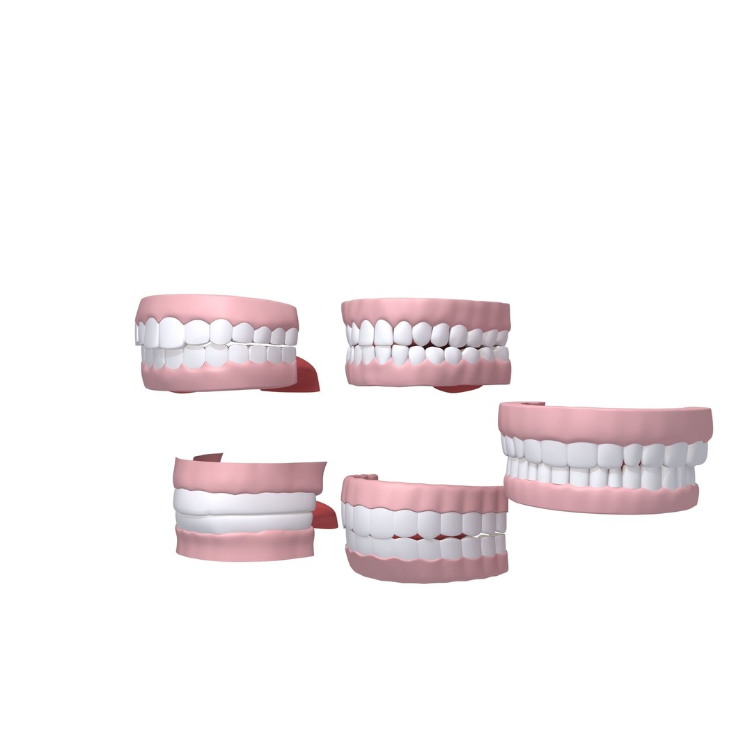 Human Mouth 3D Model – Cartoon Style with PBR Textures, FBX, OBJ - View 6