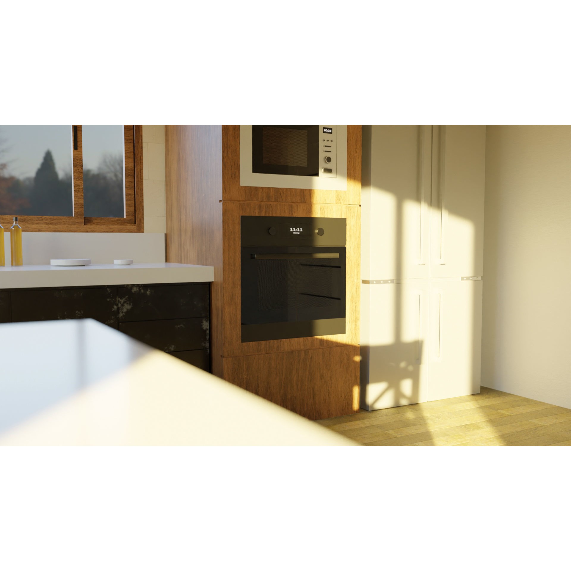 Modern Kitchen Interior - Low-Poly Game-Ready 3D Model - View 15