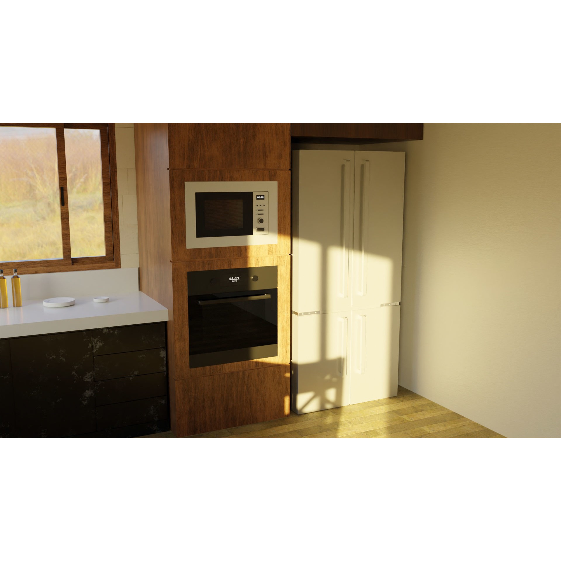 Modern Kitchen Interior - Low-Poly Game-Ready 3D Model - View 16