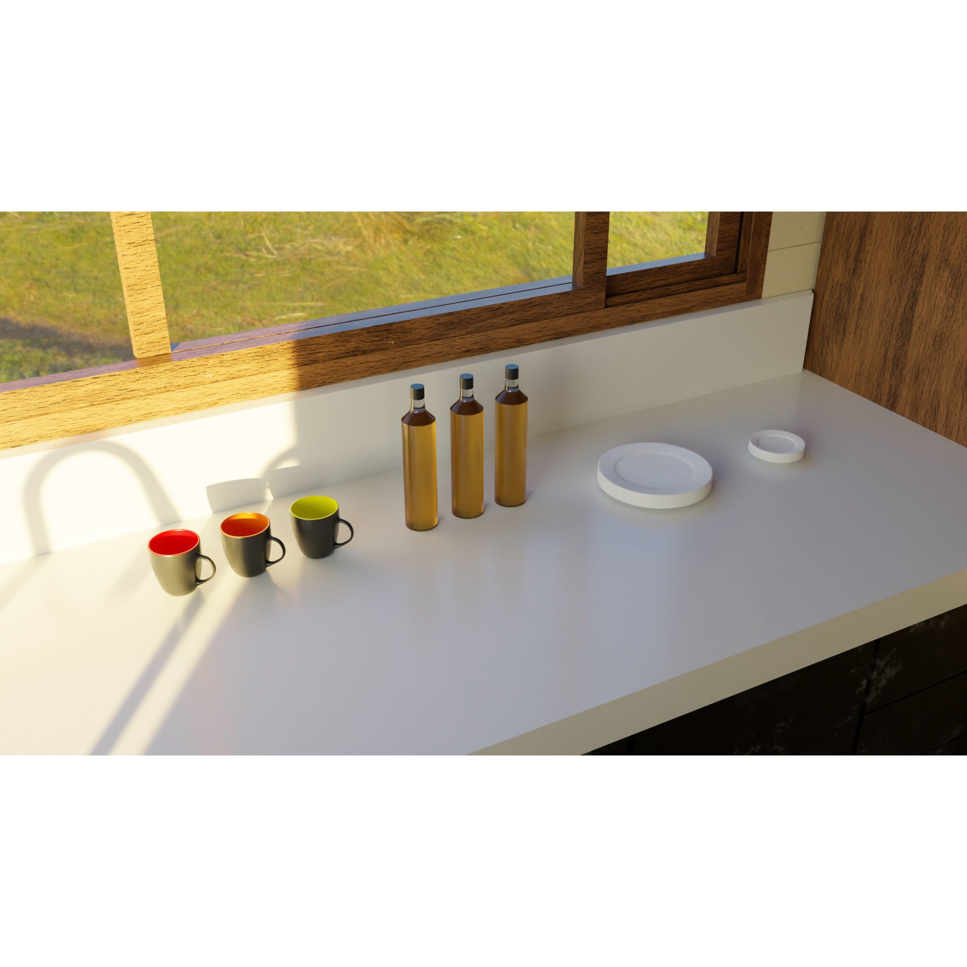 Modern Kitchen Interior - Low-Poly Game-Ready 3D Model - View 17
