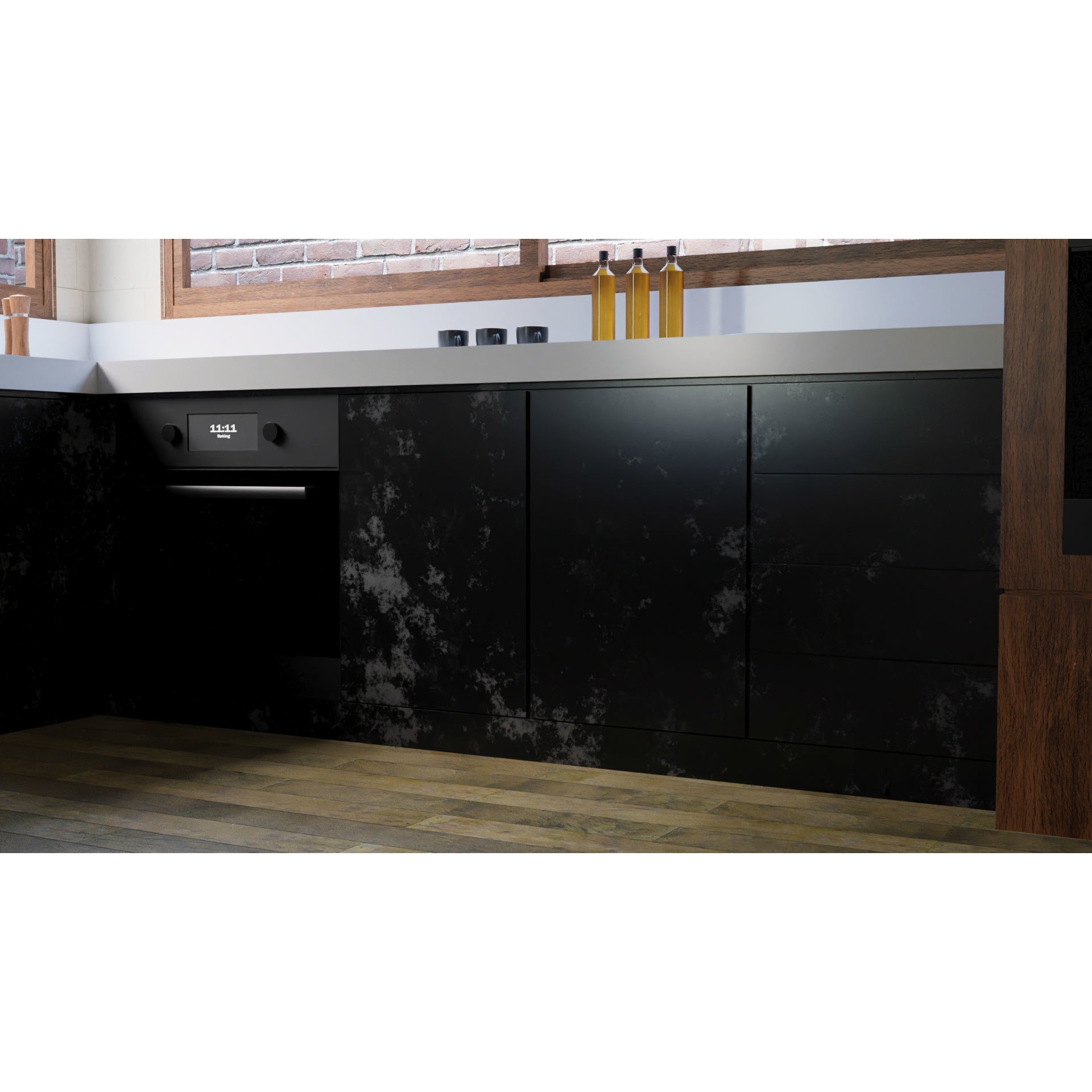 Modern Kitchen Interior - Low-Poly Game-Ready 3D Model - View 4