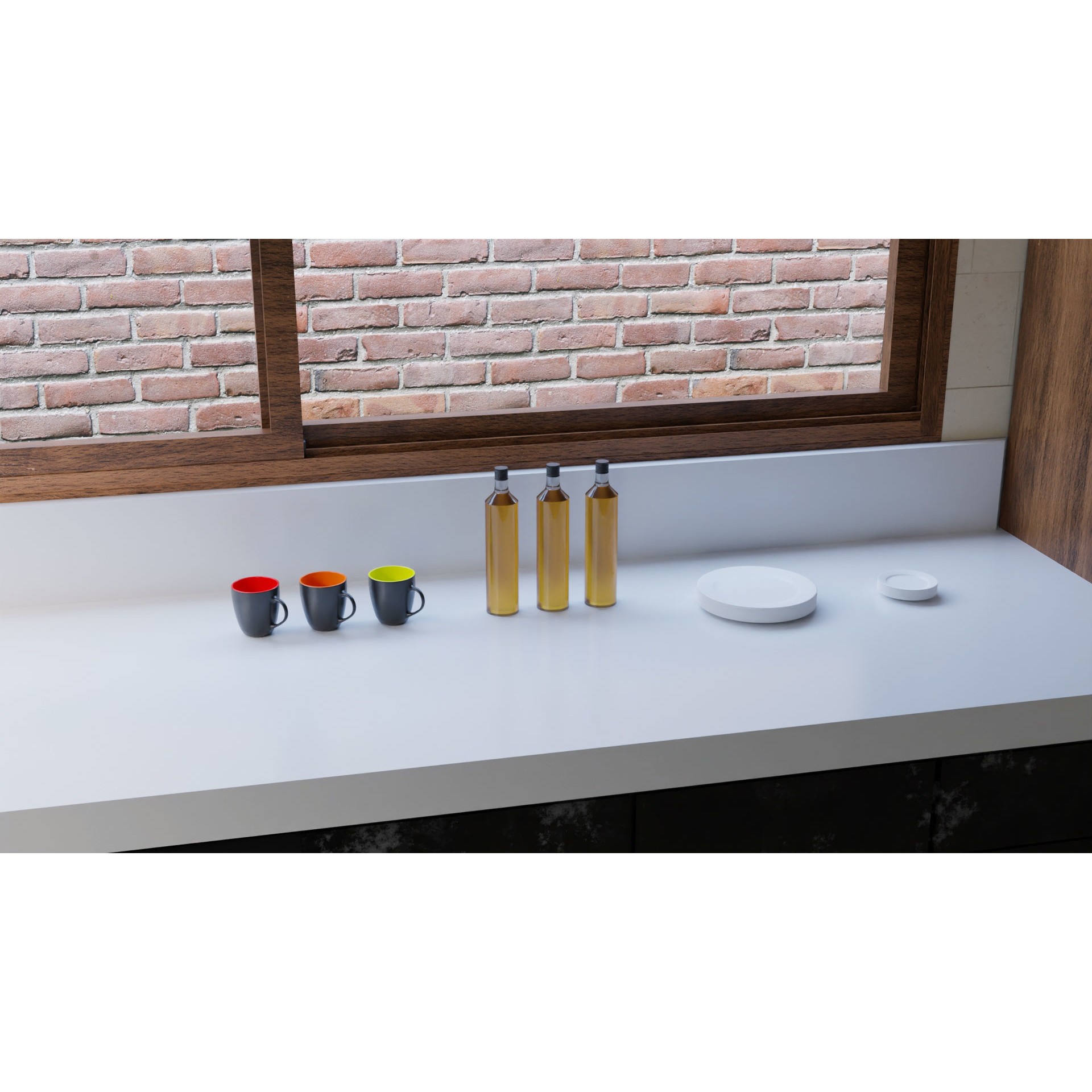 Modern Kitchen Interior - Low-Poly Game-Ready 3D Model - View 8