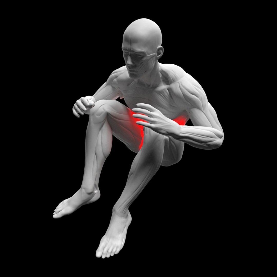 Animated Man 3D Model – Fitness Crunches Exercise with Rigging and PBR Textures - View 3