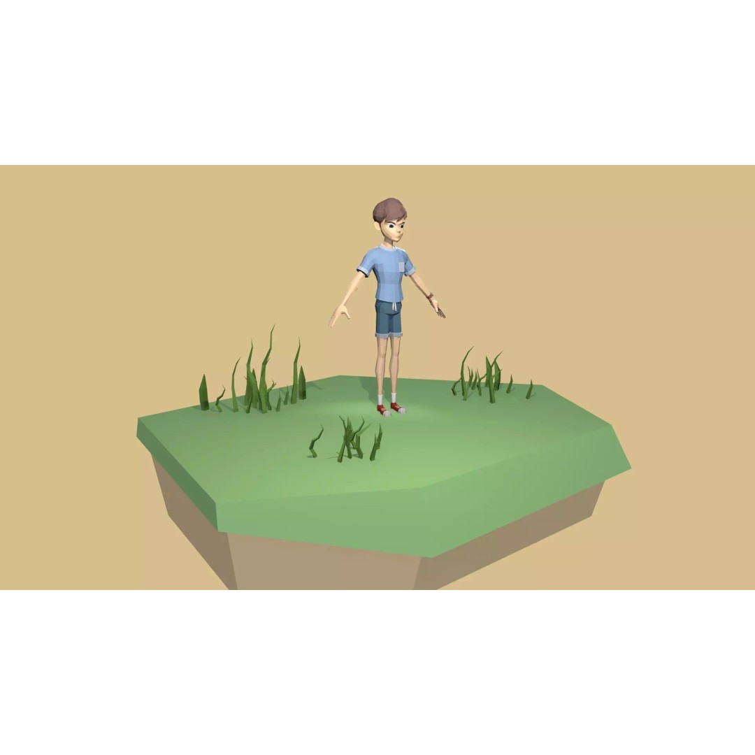 Low-Poly Character Collection 3D Model – Stylized Rigged Characters, FBX - View 5
