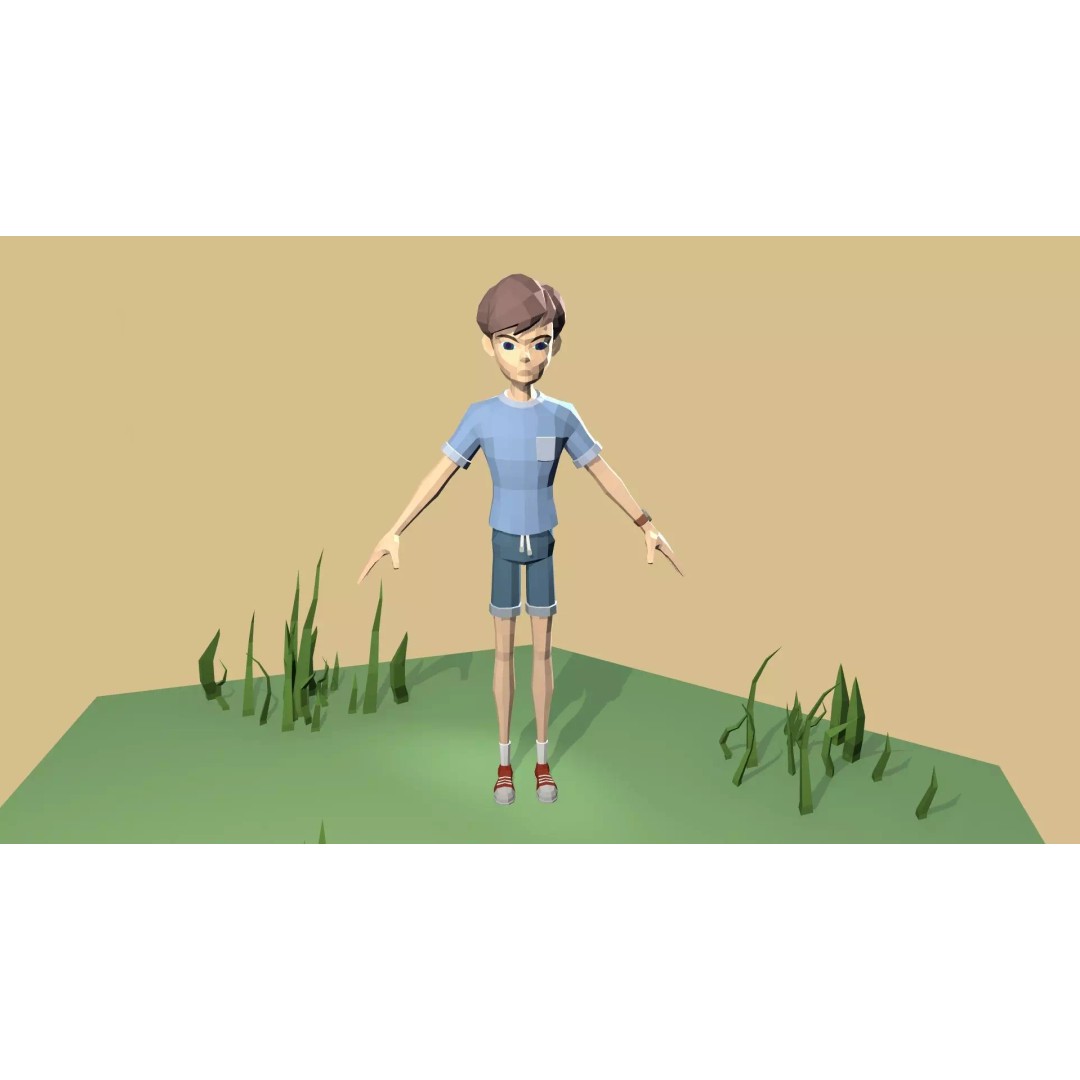 Low-Poly Character Collection 3D Model – Stylized Rigged Characters, FBX - View 6