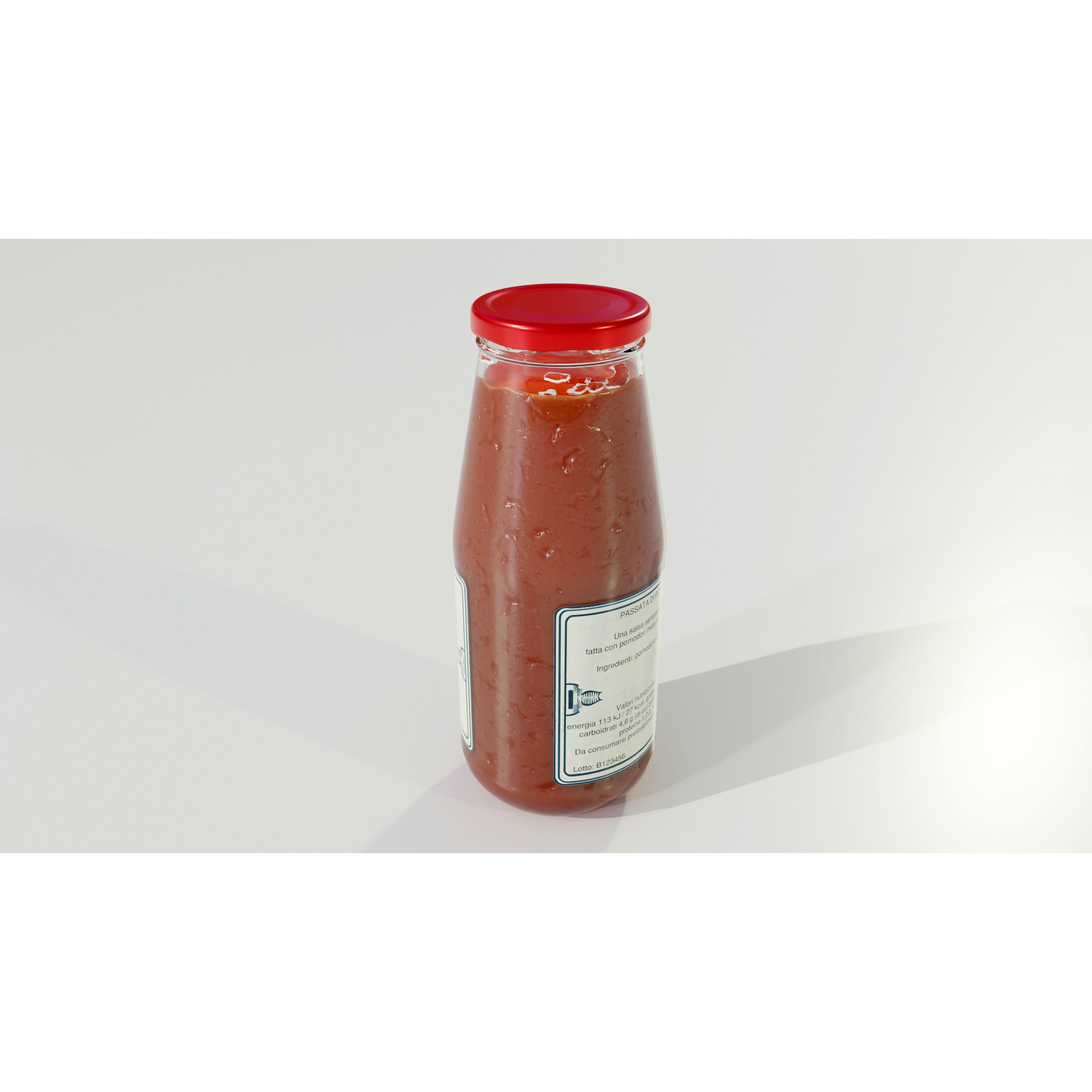 Tomato Sauce Bottle - PBR Game-Ready 3D Model - View 5