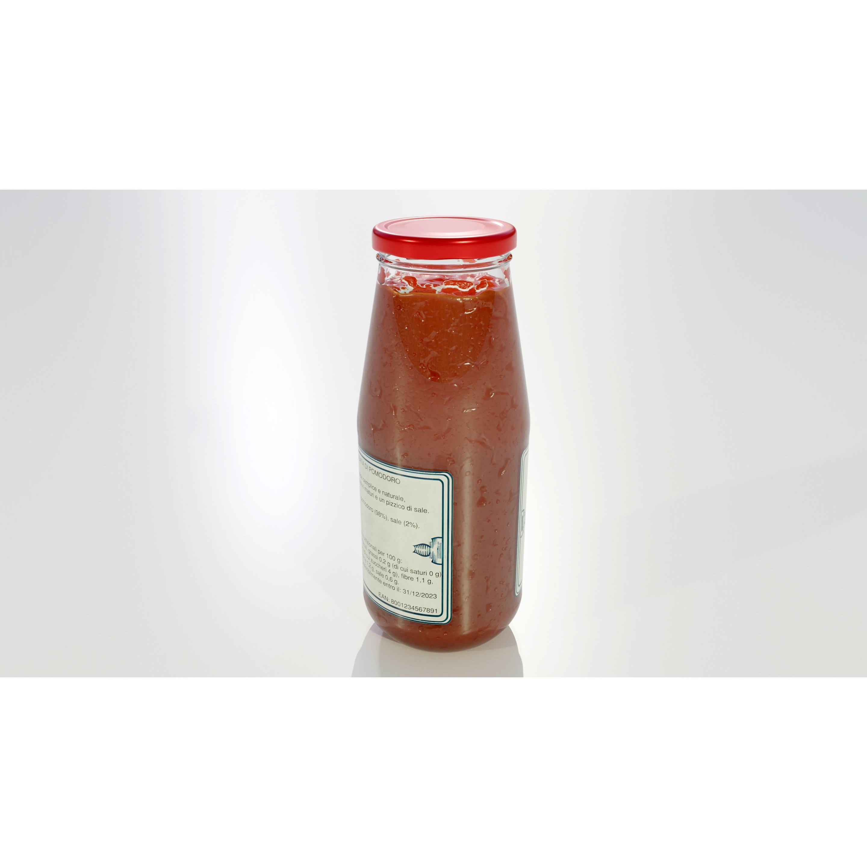 Tomato Sauce Bottle - PBR Game-Ready 3D Model - View 6