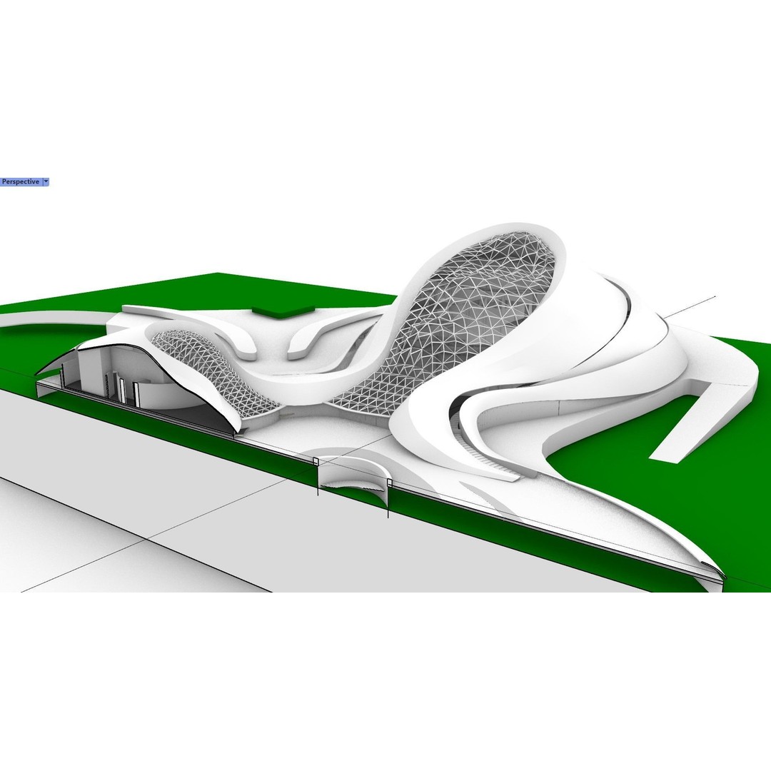 Harbin Opera House 3D Model – Architectural Design, Revit & Rhino Formats - View 11