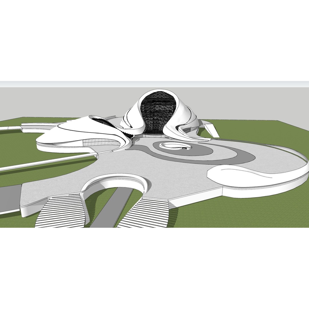 Harbin Opera House 3D Model – Architectural Design, Revit & Rhino Formats - View 12