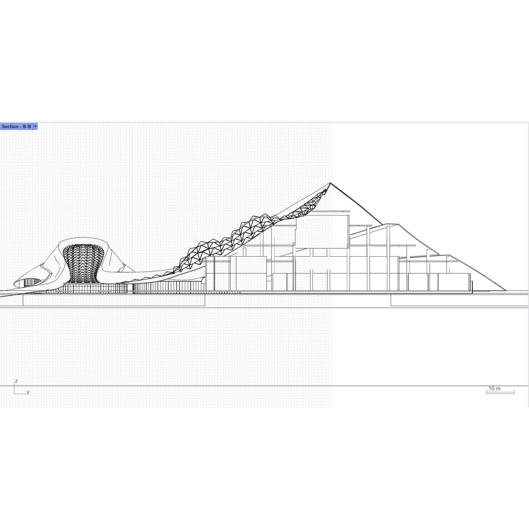 Harbin Opera House 3D Model – Architectural Design, Revit & Rhino Formats - View 14