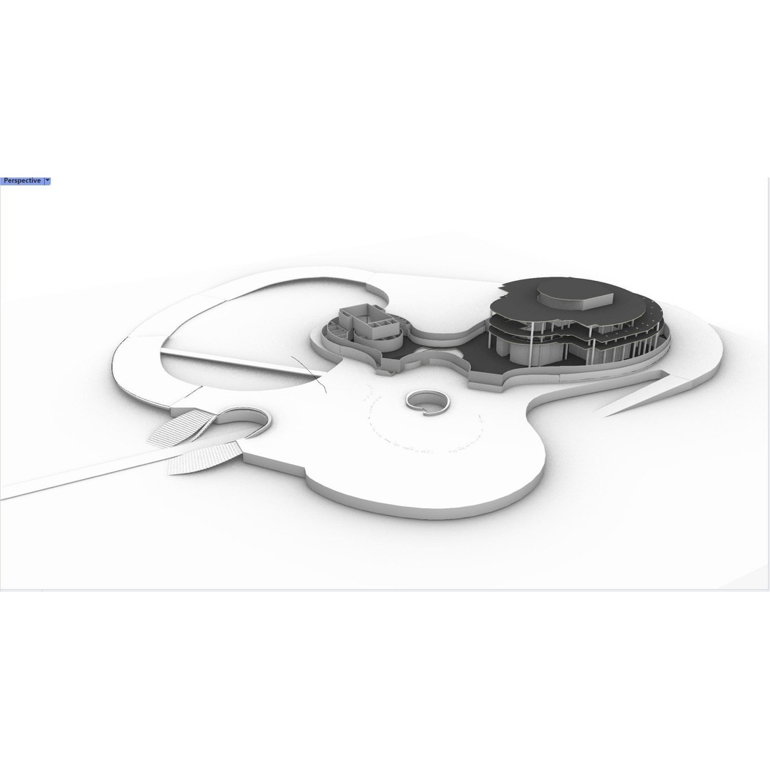 Harbin Opera House 3D Model – Architectural Design, Revit & Rhino Formats - View 17