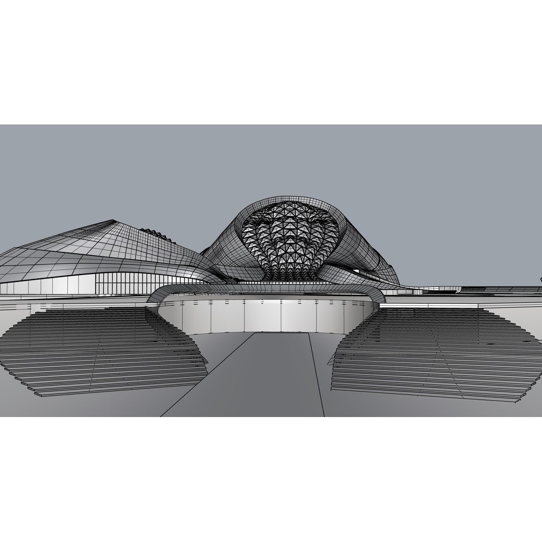 Harbin Opera House 3D Model – Architectural Design, Revit & Rhino Formats - View 18