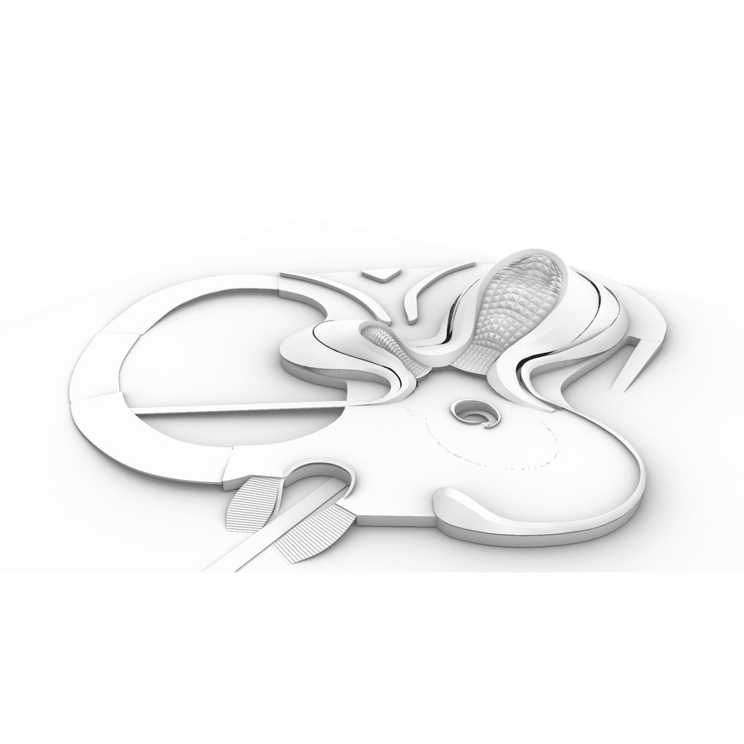 Harbin Opera House 3D Model – Architectural Design, Revit & Rhino Formats - View 22